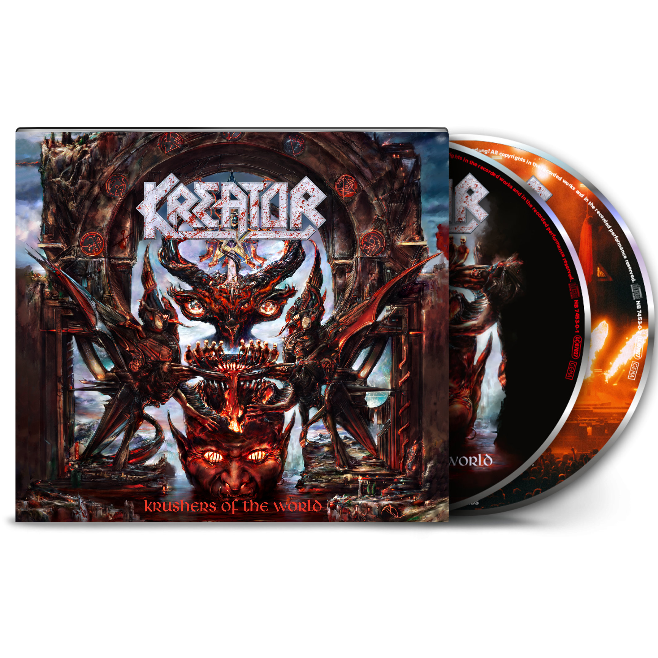 Kreator Krushers Of The World Limited Edition 2CD Digipak with 20-page booklet 422046