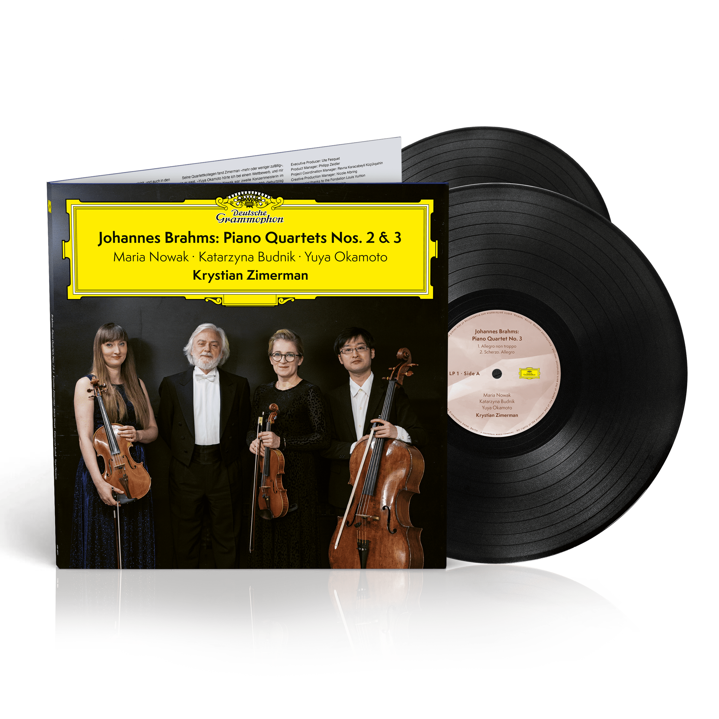 Krystian Zimerman Johannes Brahms: Piano Quartets Nos. 2 & 3 2LP Vinyl 393204