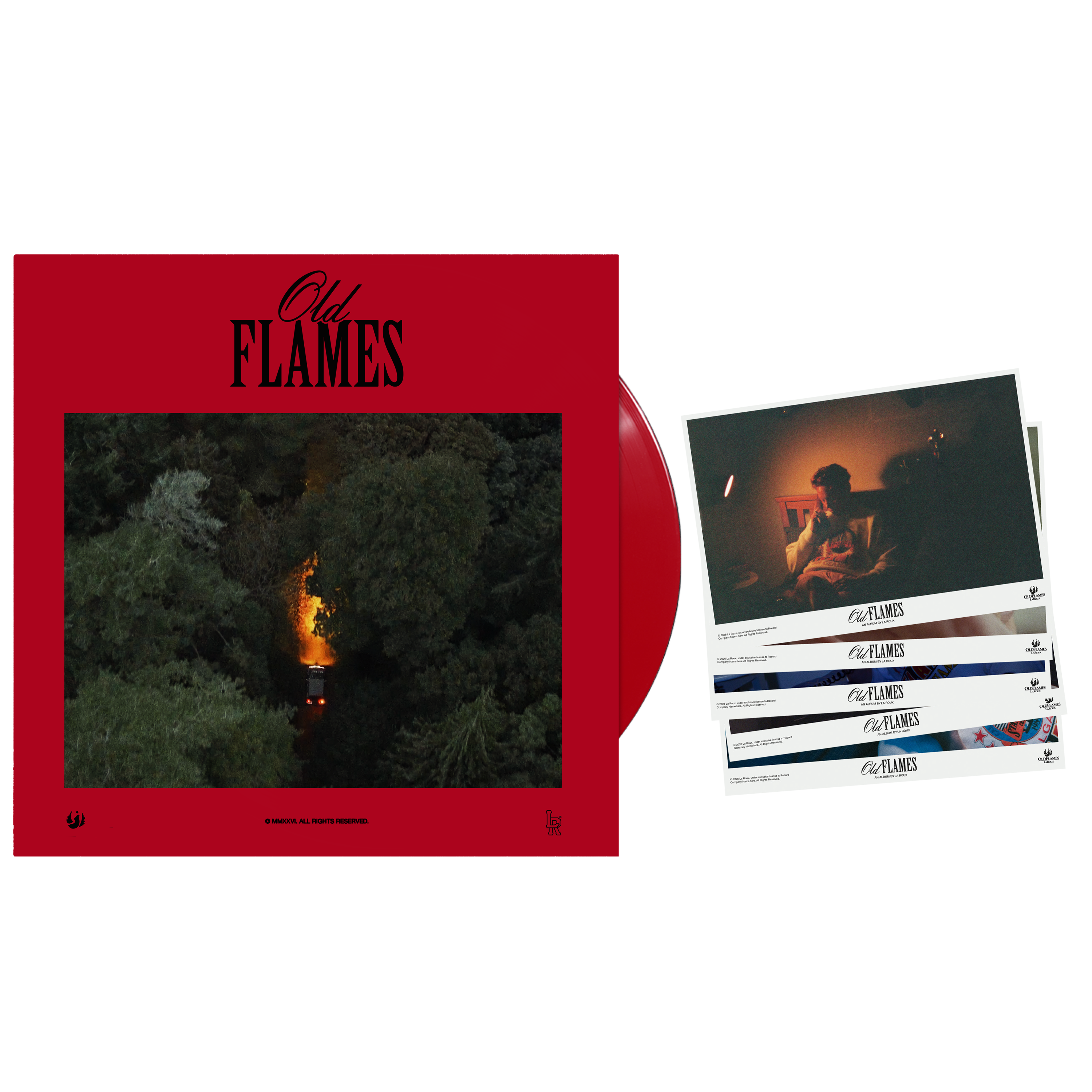 La Roux OLD FLAMES RED VINYL with SIGNED PRINT  445217