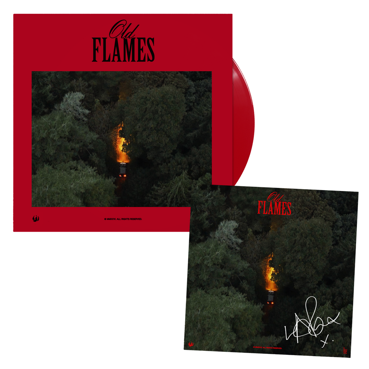La Roux OLD FLAMES RED VINYL with SIGNED PRINT  463793
