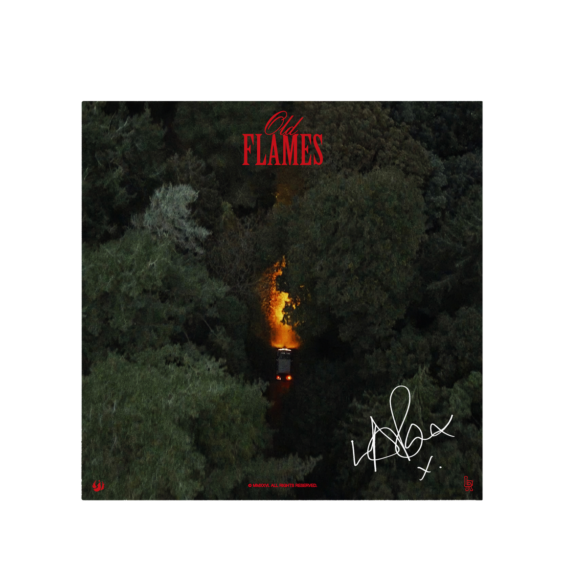 La Roux OLD FLAMES RED VINYL with SIGNED PRINT  463795