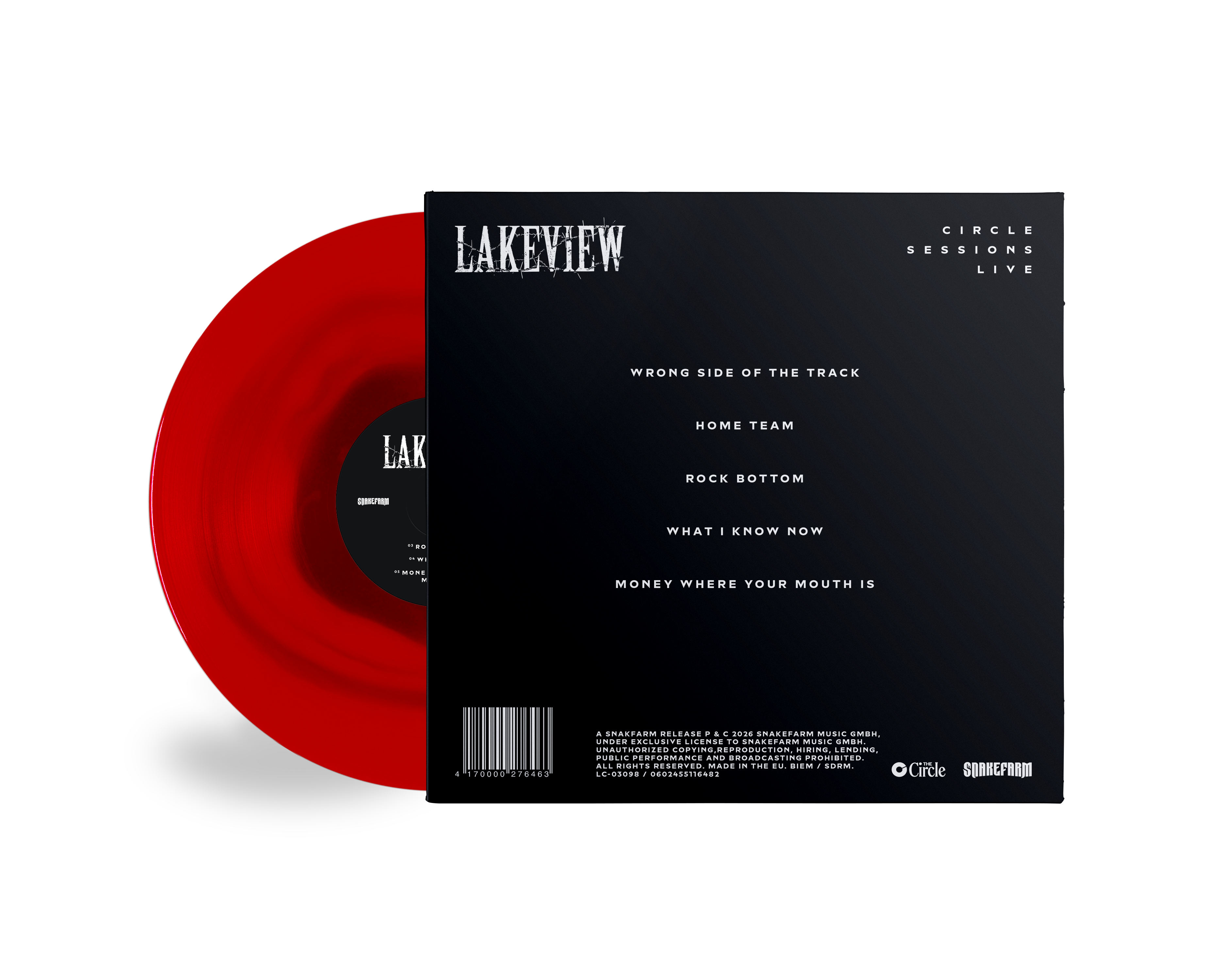 Lakeview Circle Session Live 12" Live EP - Transparent Red Vinyl 457817