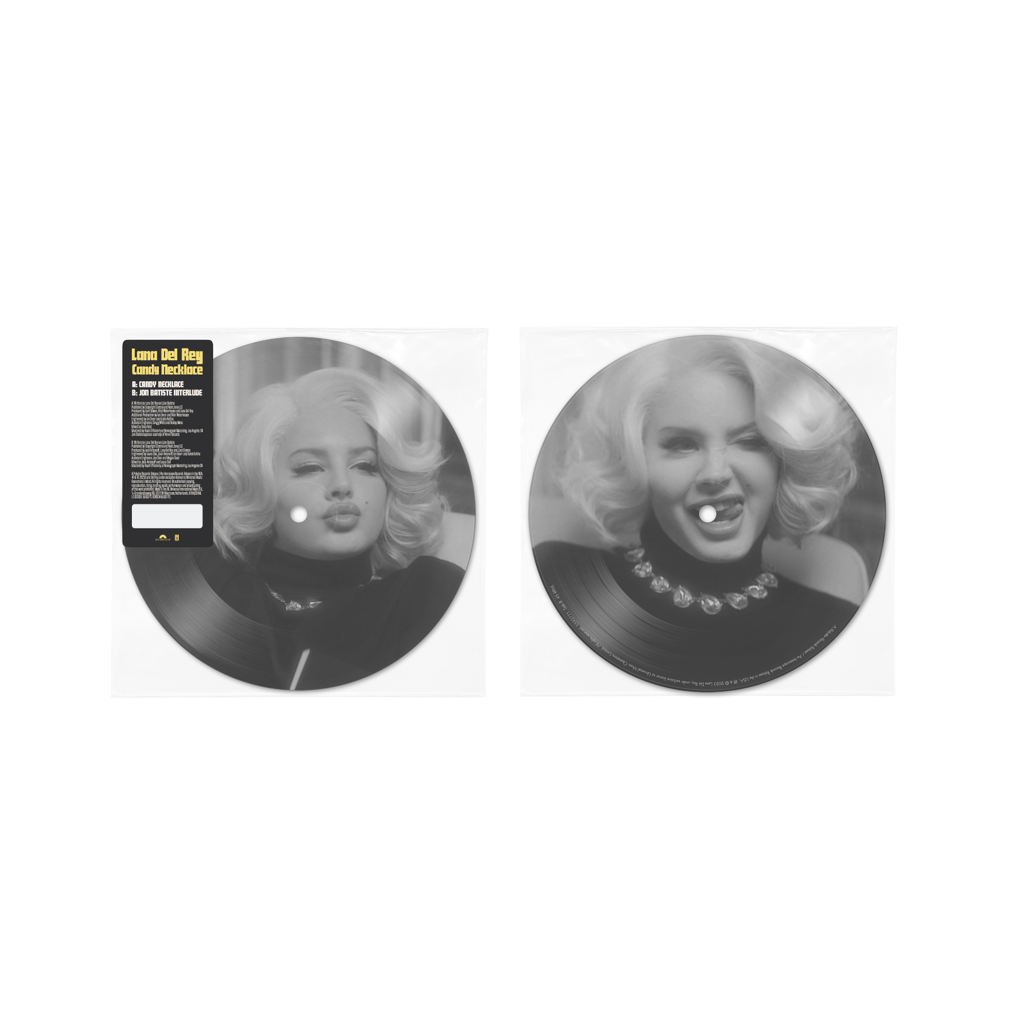 Lana Del Rey, Jon Batiste Candy Necklace Limited 7" Picture Disc Single 314694