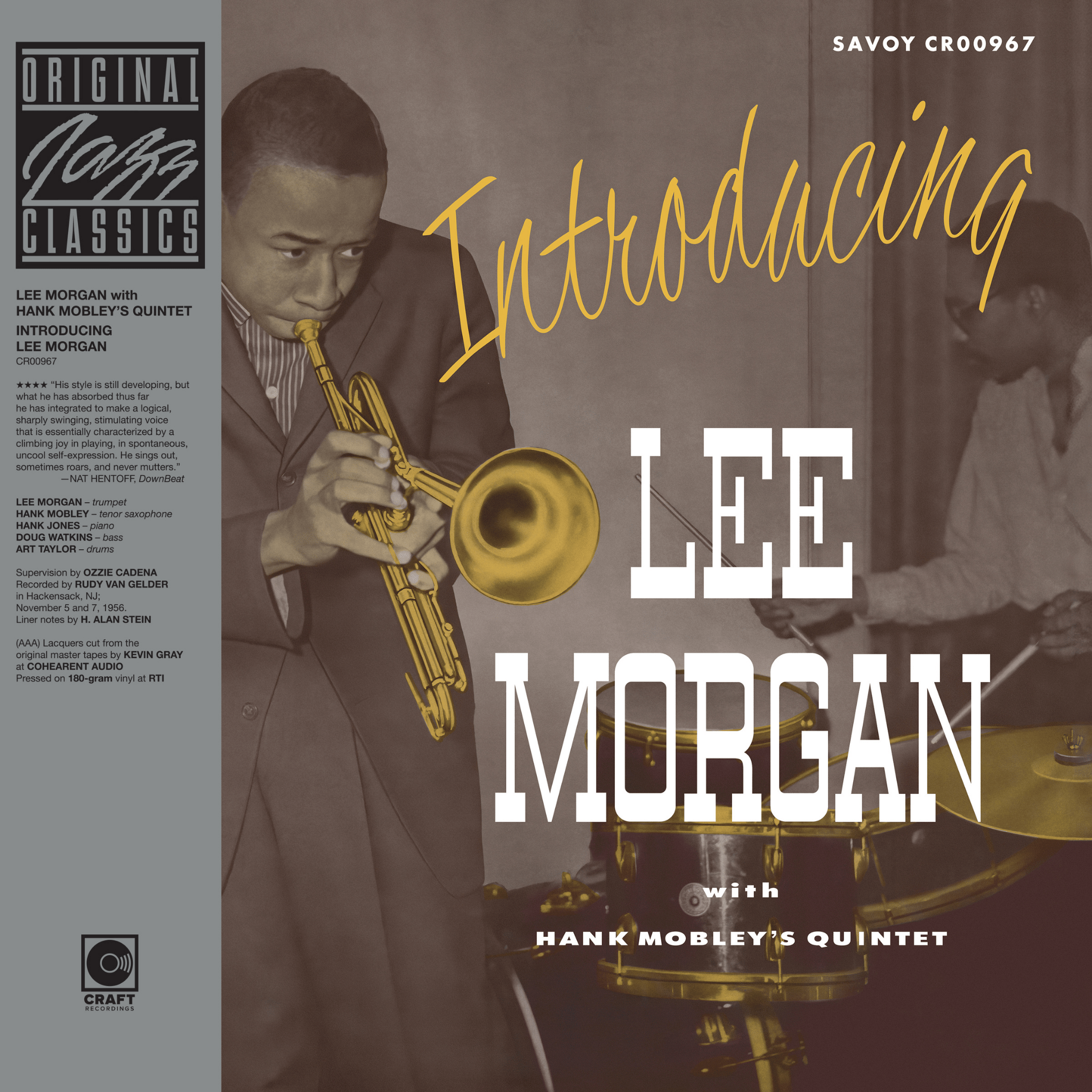 Lee Morgan Introducing Lee Morgan (Original Jazz Classics Series) LP Standard 437407