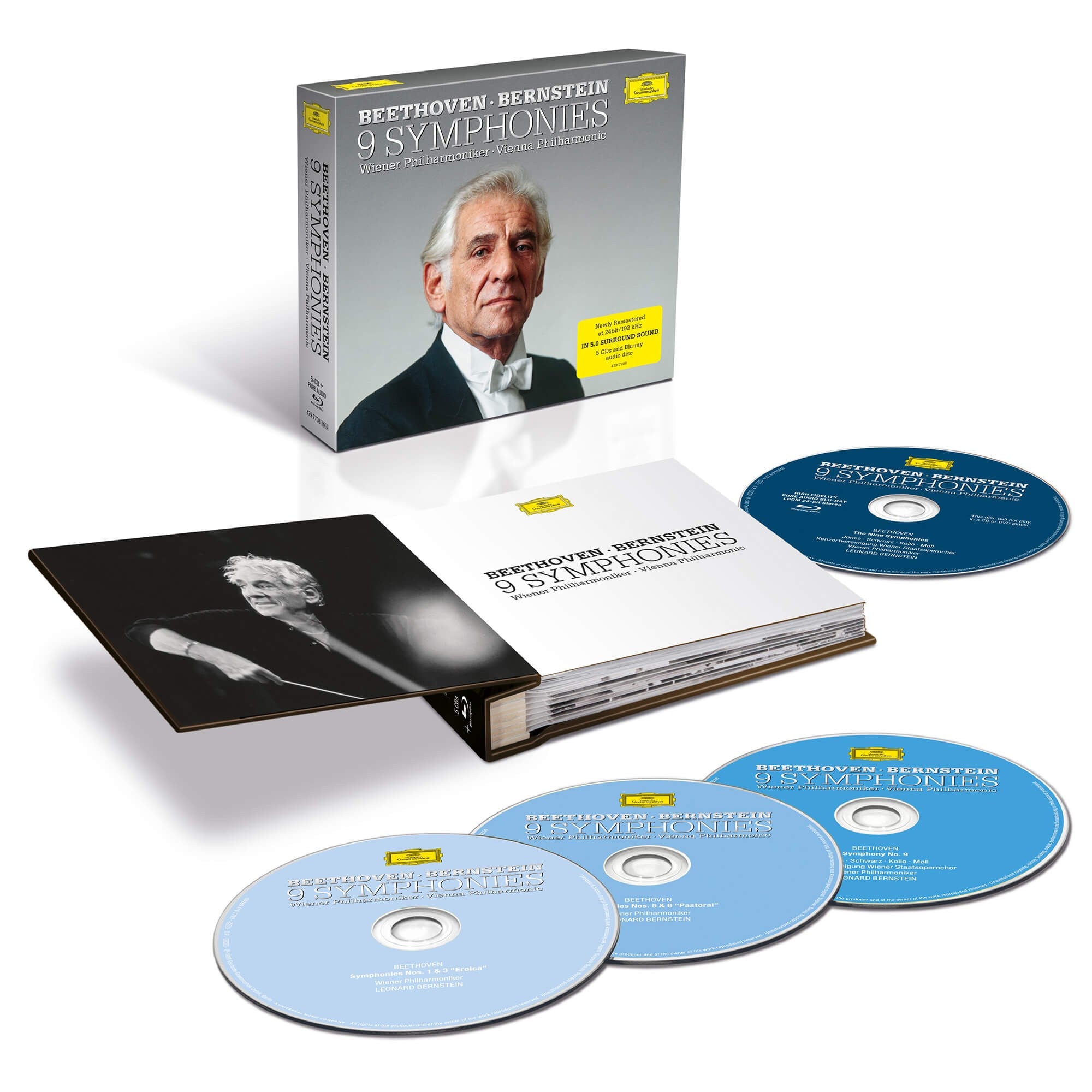 Leonard Bernstein & Wiener Philharmoniker Beethoven: Die Sinfonien  5CDs + 1 BluRay Audio 211654
