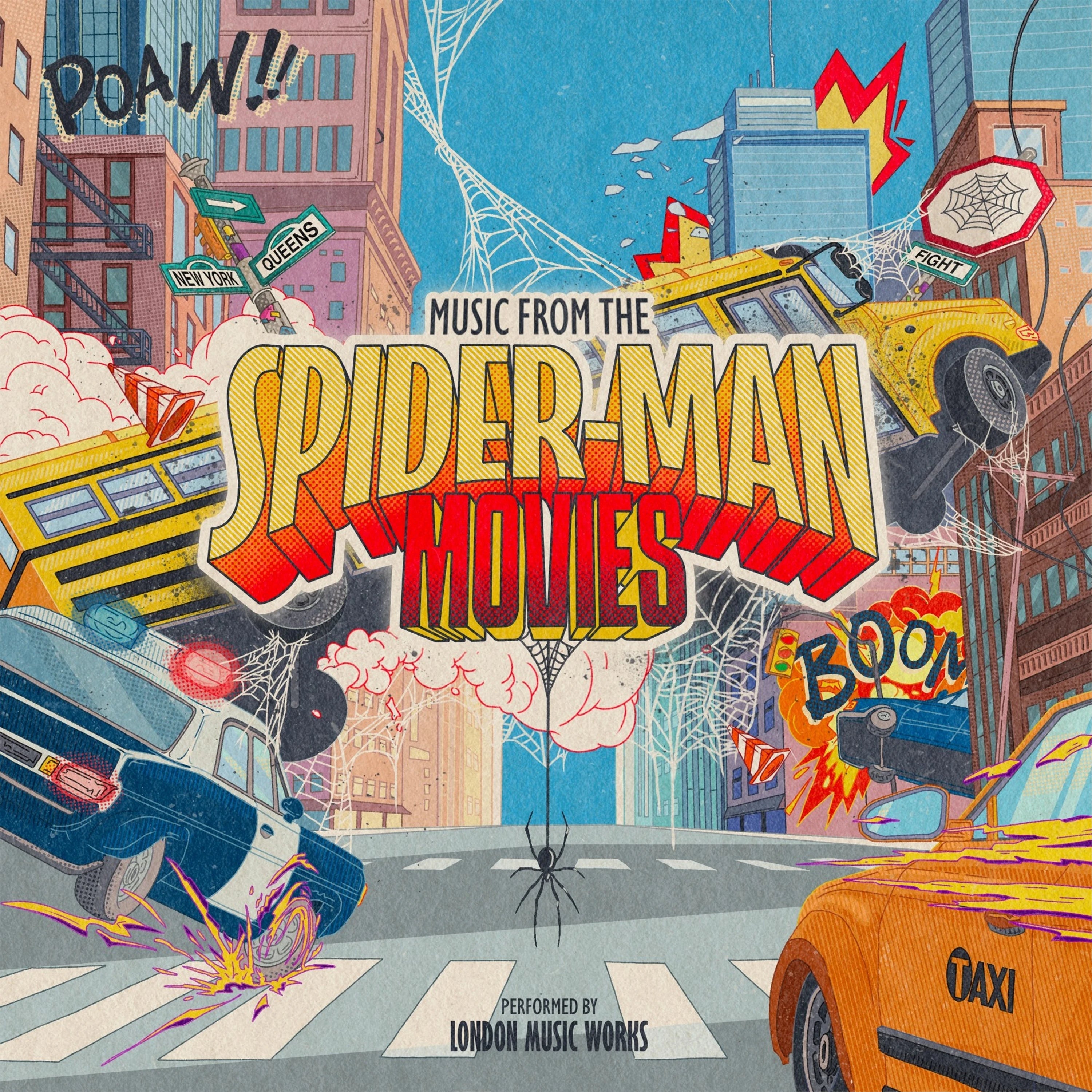London Music Works Music From Spider-Man Transparent Red Marbled Vinyl LP 440435