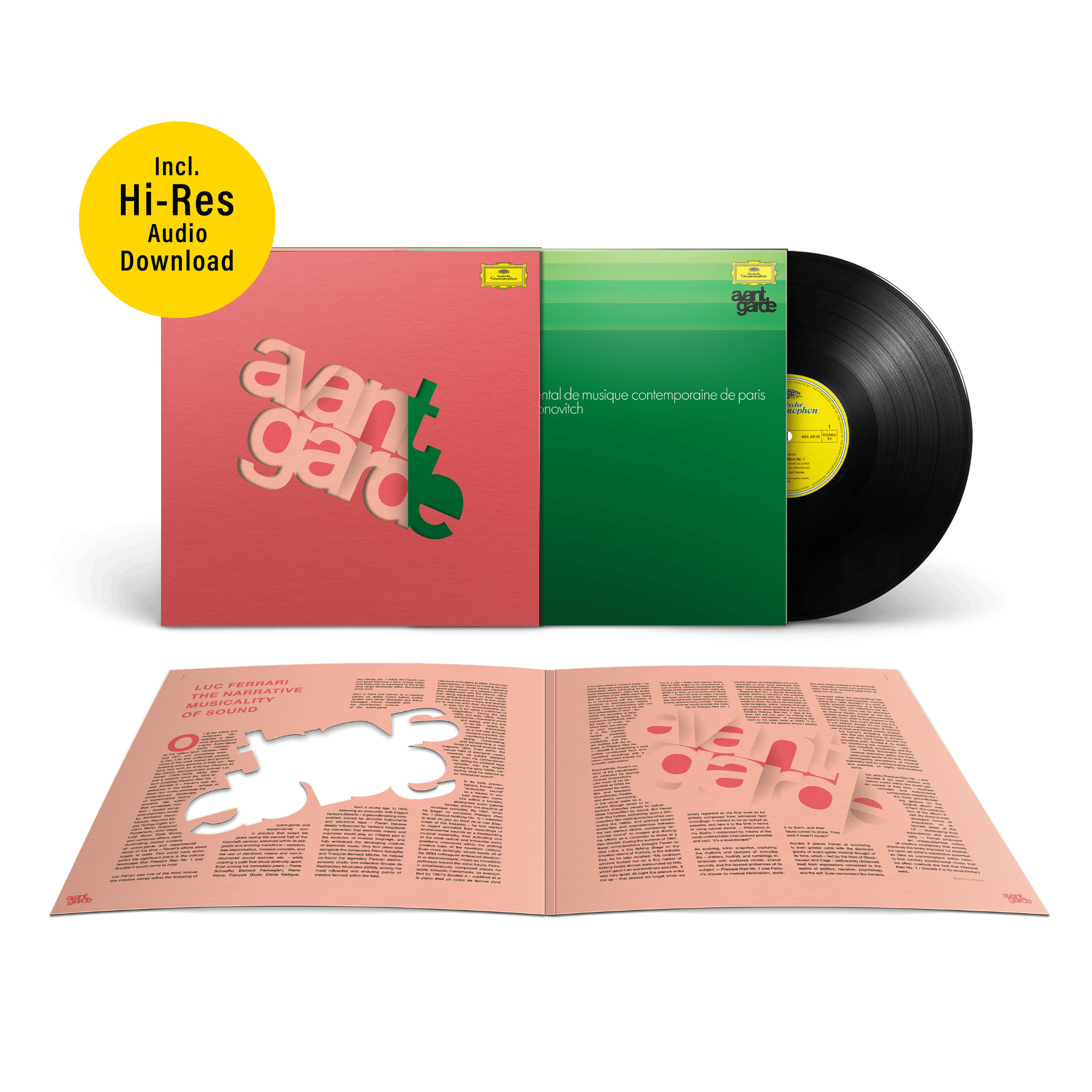 Luc Ferrari & Konstantin Simonovitch Luc Ferrari: Presque Rien Nr.1; Societé II Avantgarde Vinyl Series #1 + Hi-Res Audio Download  436191