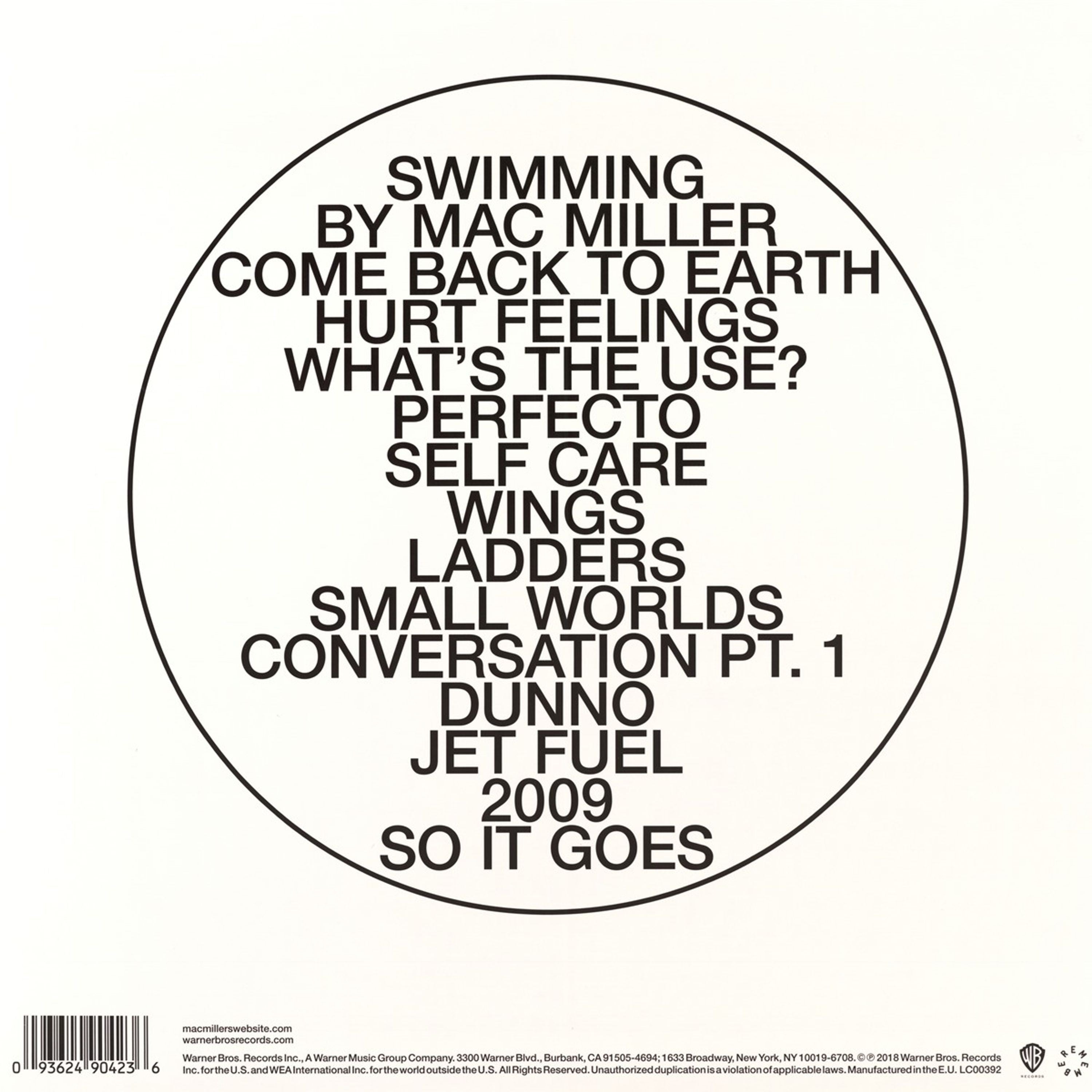 Mac Miller Swimming Black Vinyl 2LP 435417