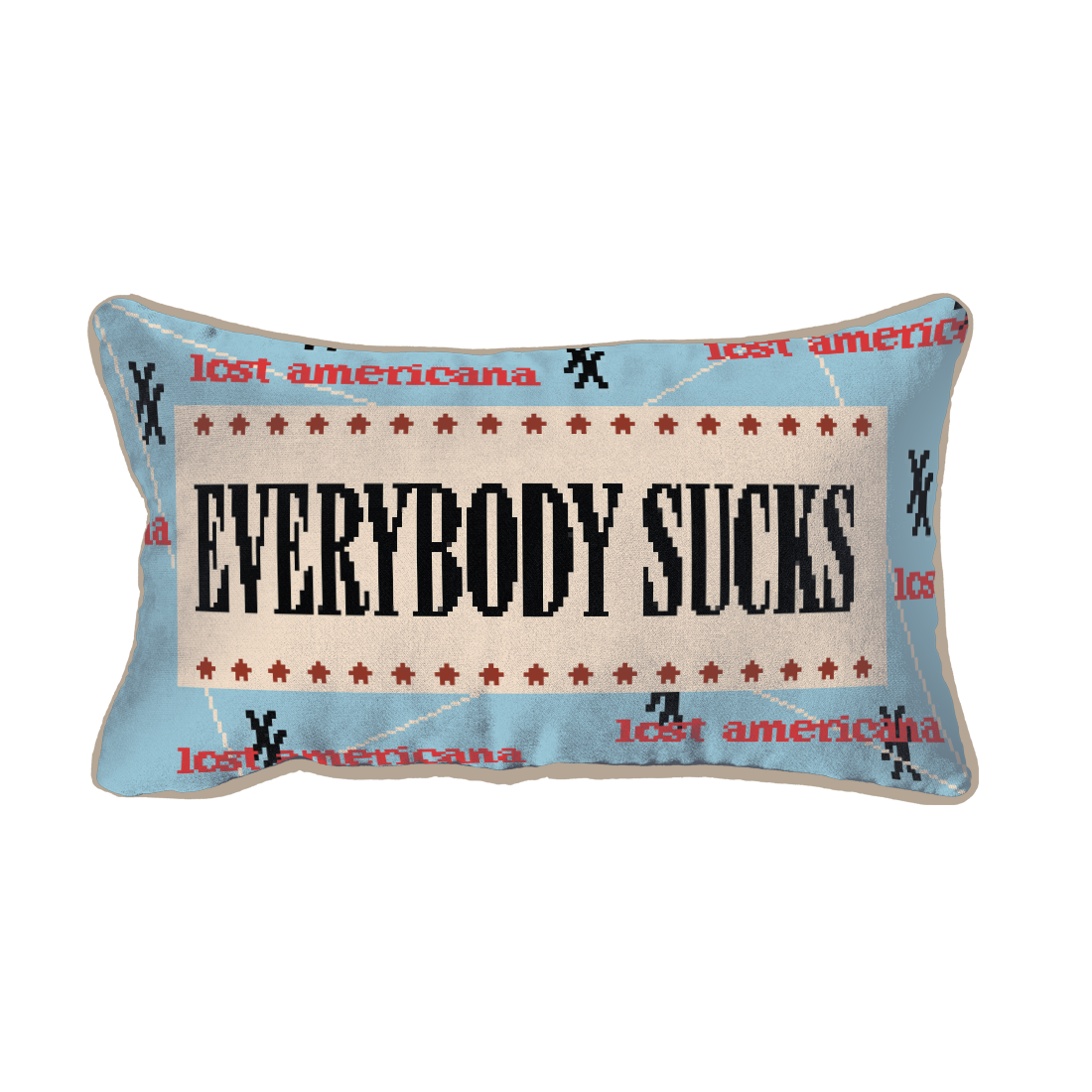 Machine Gun Kelly everybody sucks cross stitch pillow Kissen 418034