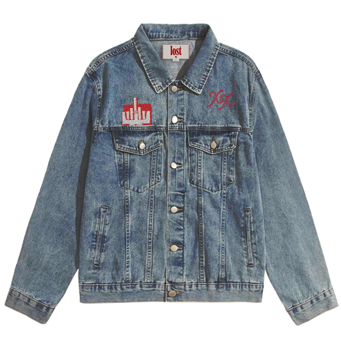 Machine Gun Kelly lost americana denim jacket Jeansjacke 418050