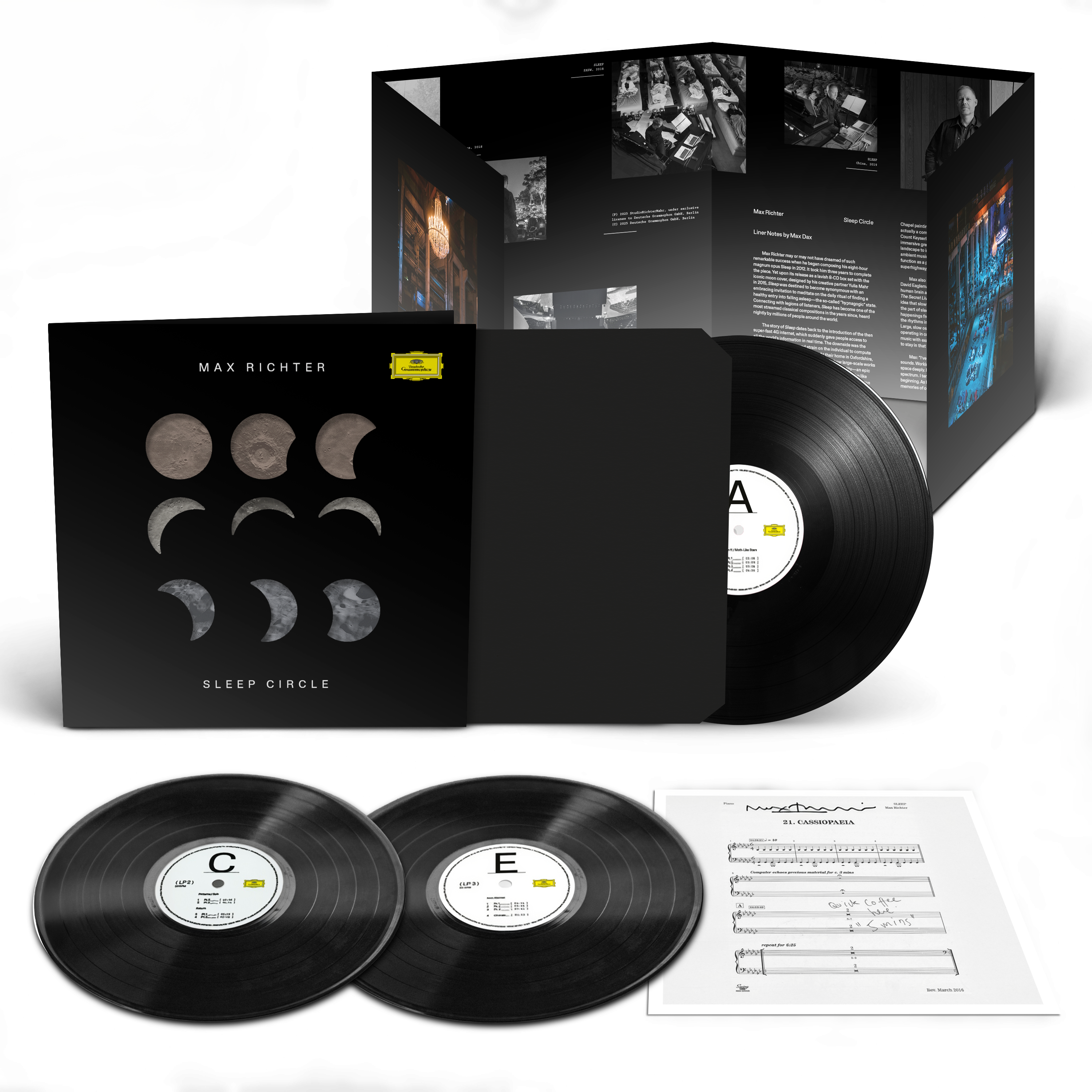 Max Richter SLEEP Circle 3LP Schwarz + Signiertem Artprint 421628