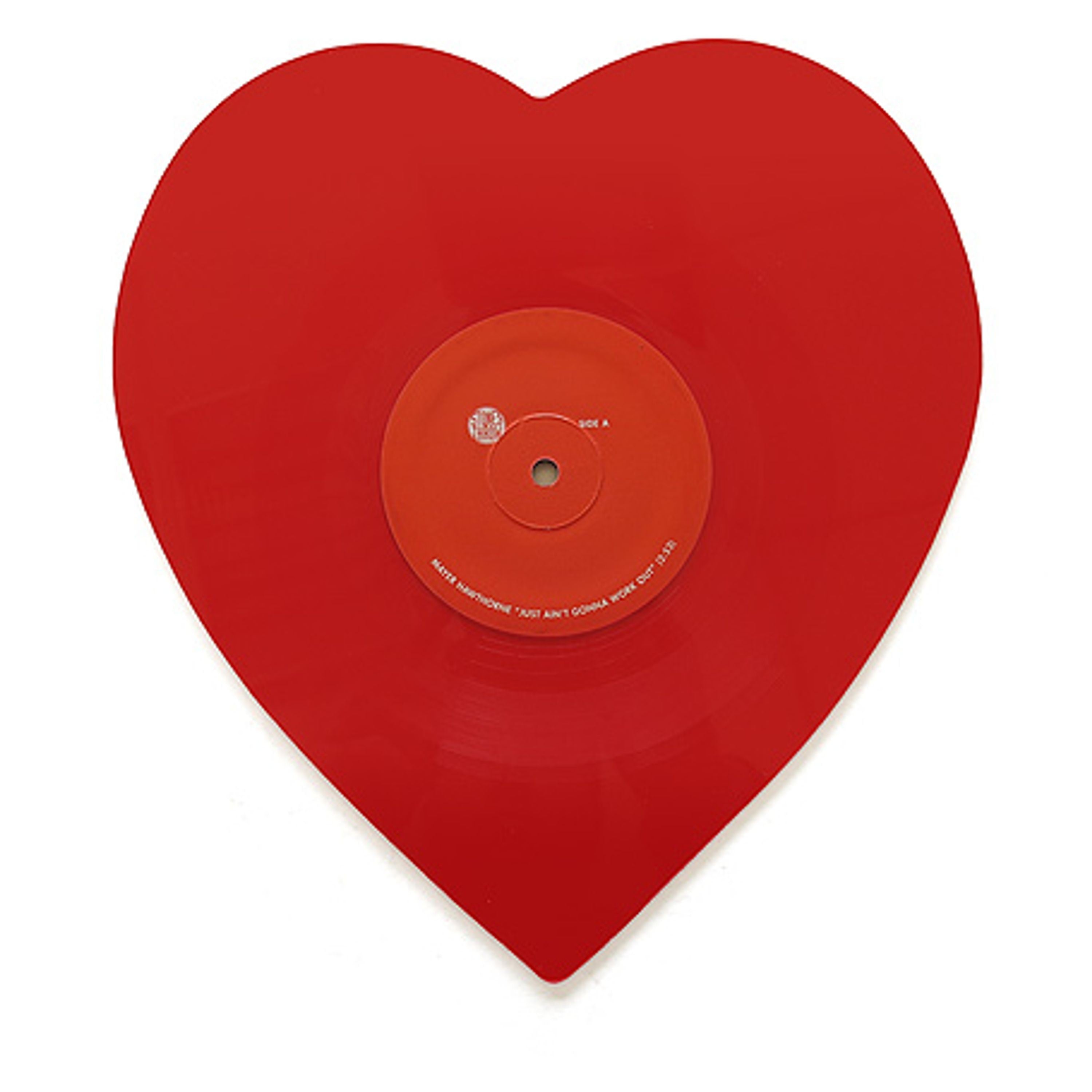 Mayer Hawthorne Just Ain't Gonna Work Out / When I Said Goodbye Red Vinyl 7" Single - Heart Shaped 438693