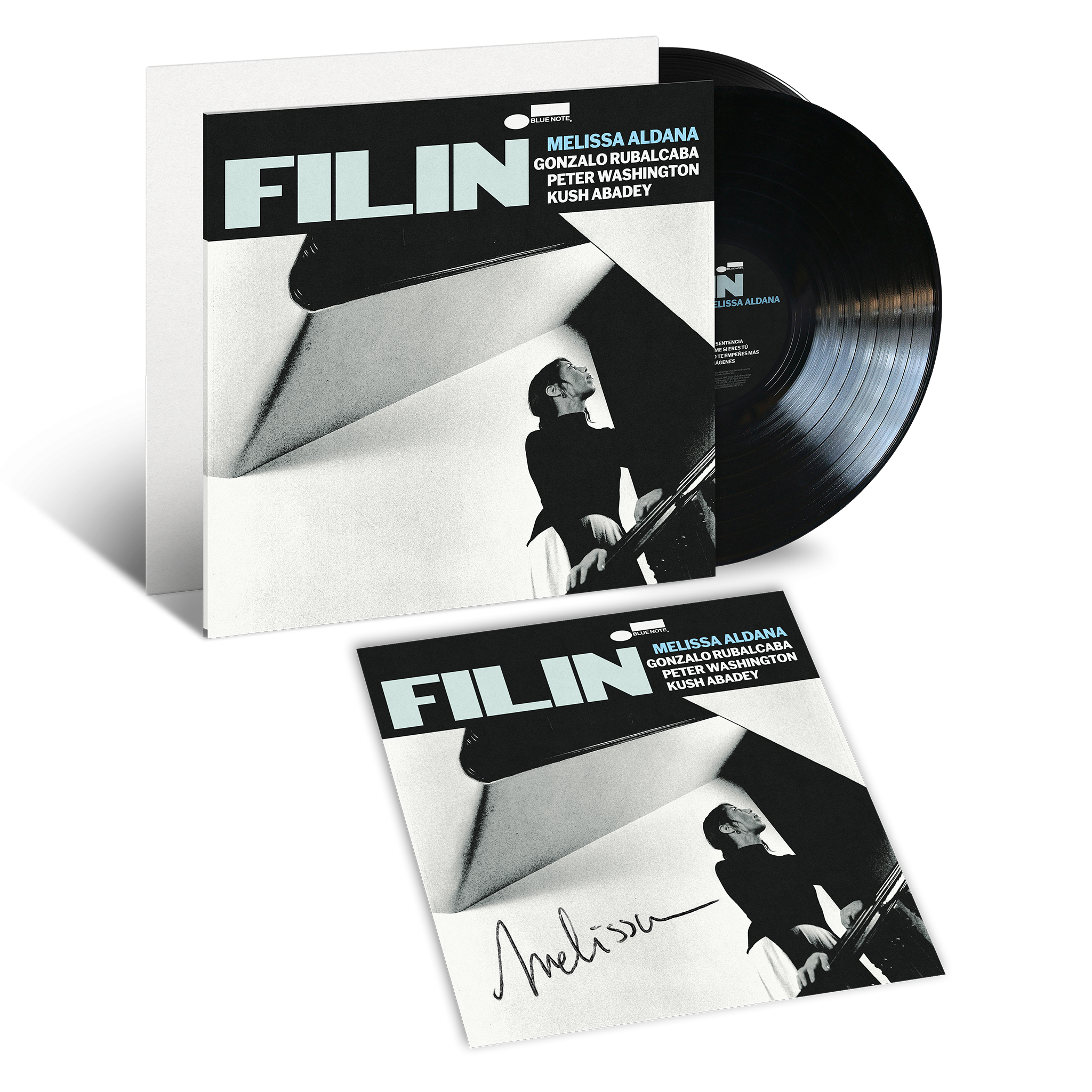 Melissa Aldana Filin LP + signed Art Card + White Label 437373