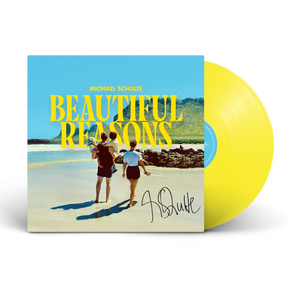 Michael Schulte Beautiful Reasons Handsigned Limited Lemon Transparent Vinyl LP 430692