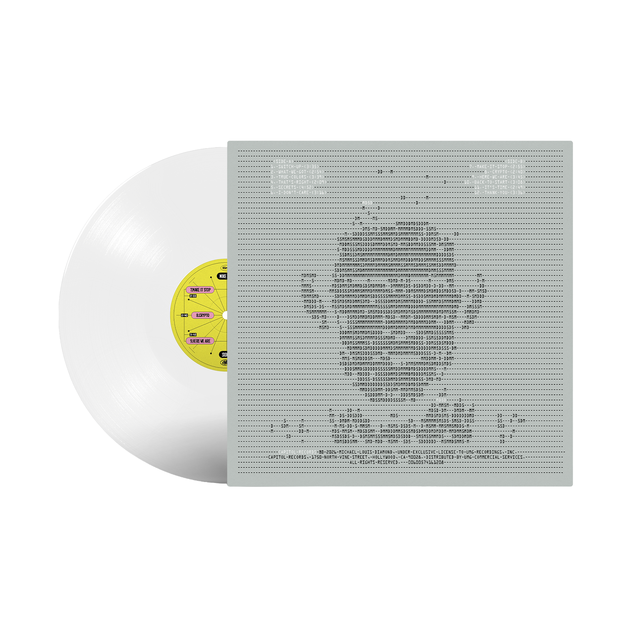Mike D Thank You Clear Vinyl + Signed Art Card 455543