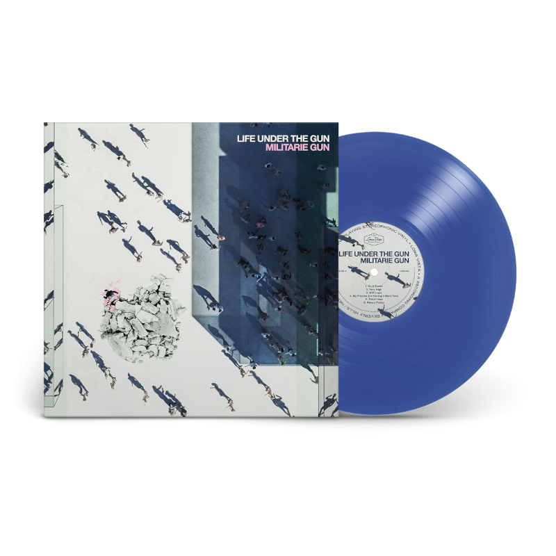 Militarie Gun Life Under The Gun First Pressing Translucent Cobalt Vinyl 290607