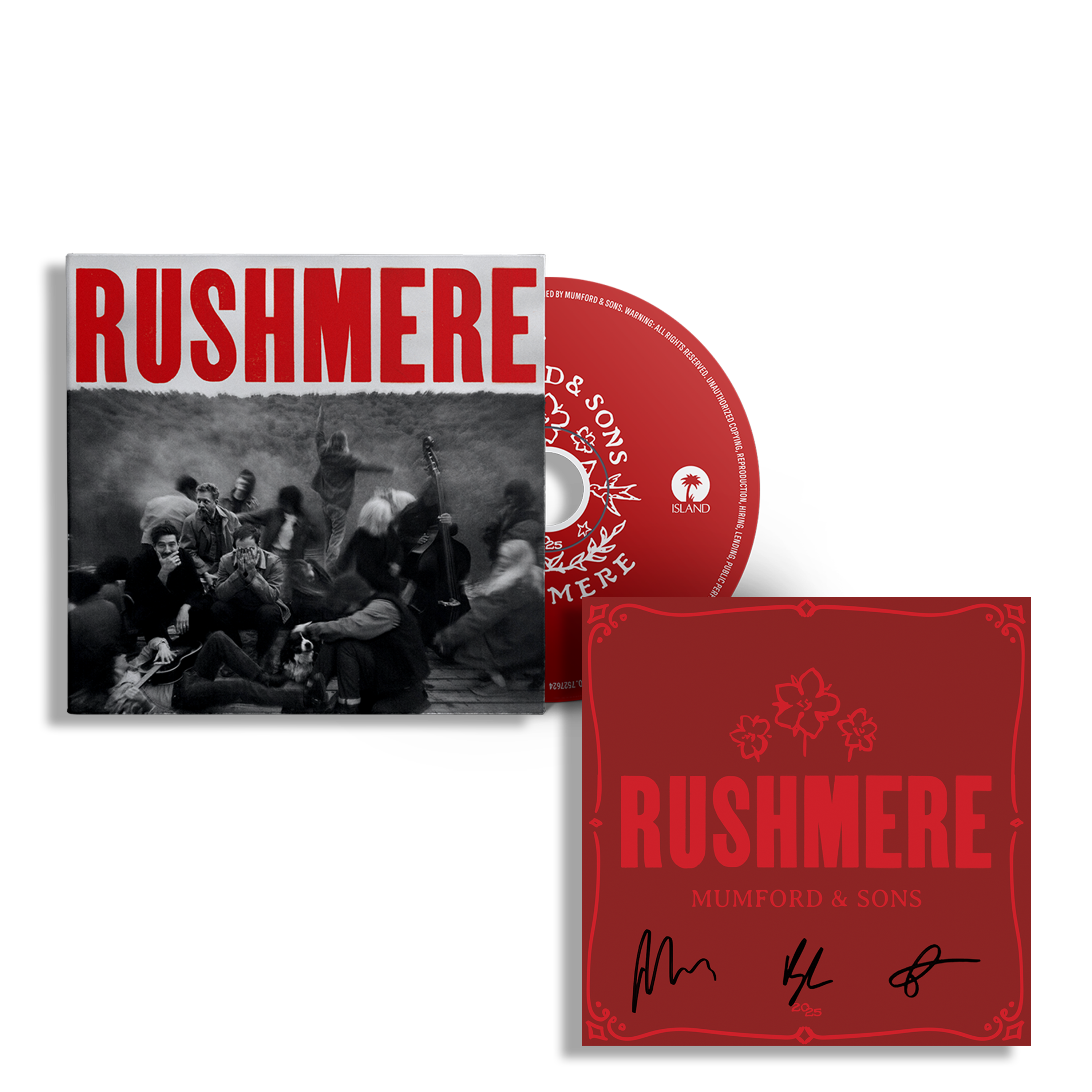 Mumford & Sons RUSHMERE CD & Signed Art Card 393930