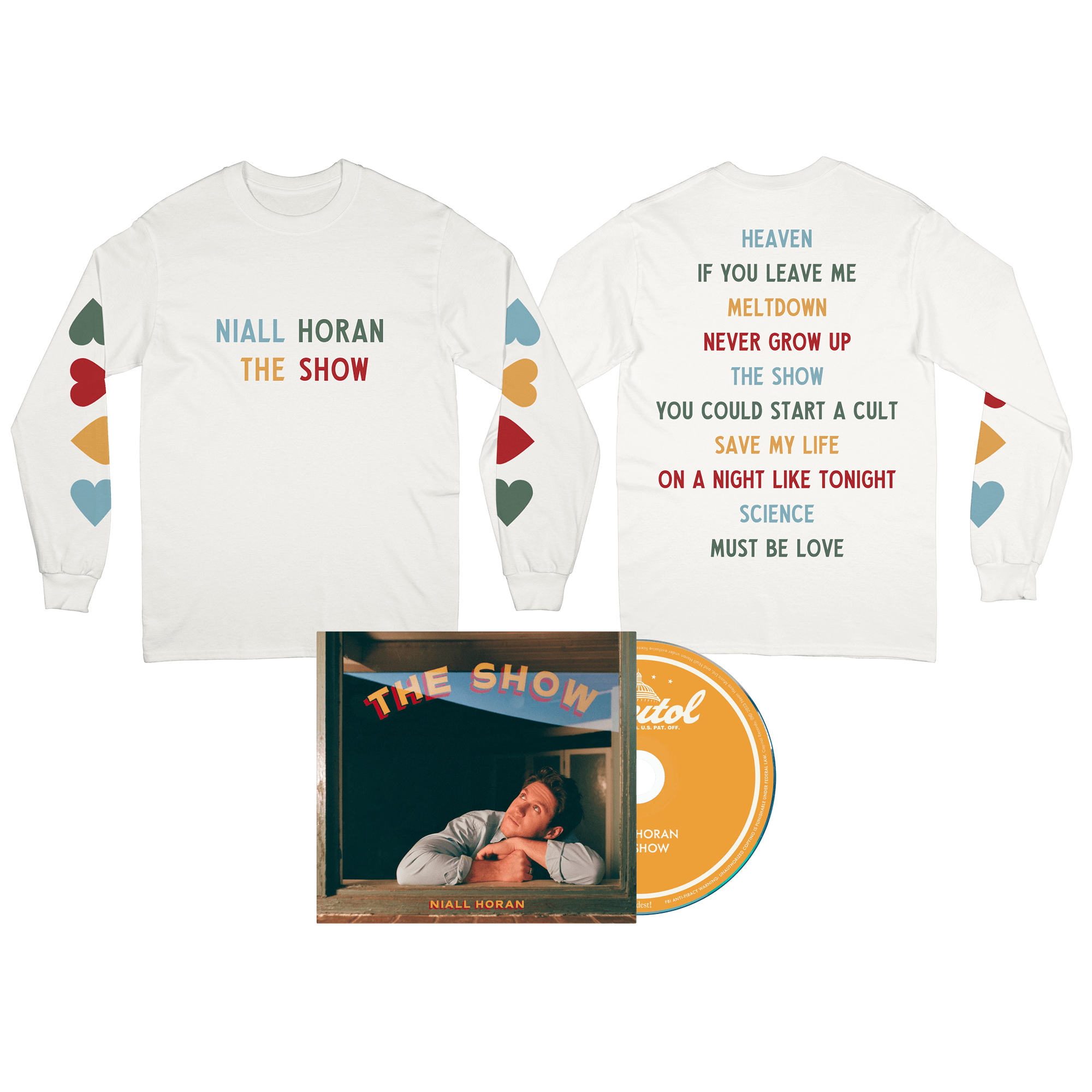 The Show - CD + Tracklist Long Sleeve International Bundle