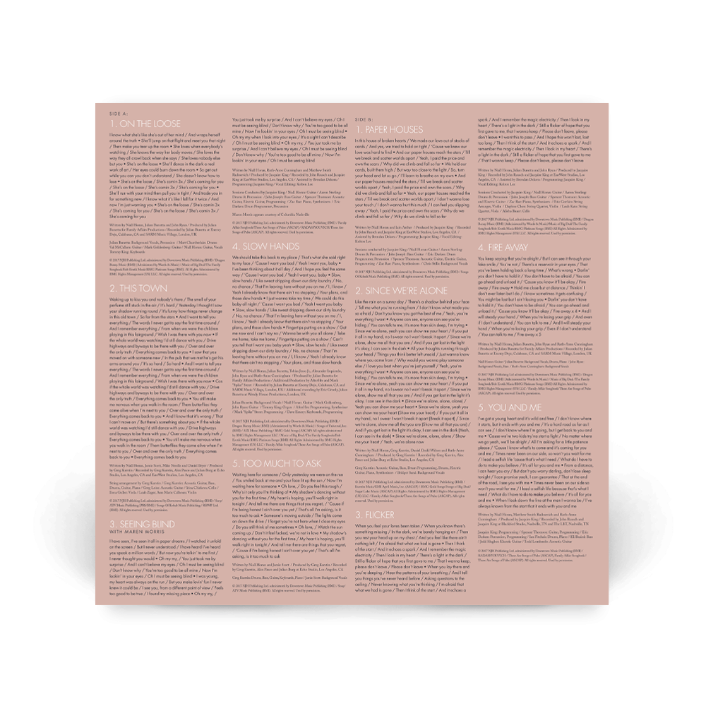 Niall Horan Flicker Blue & White Swirl LP 424122