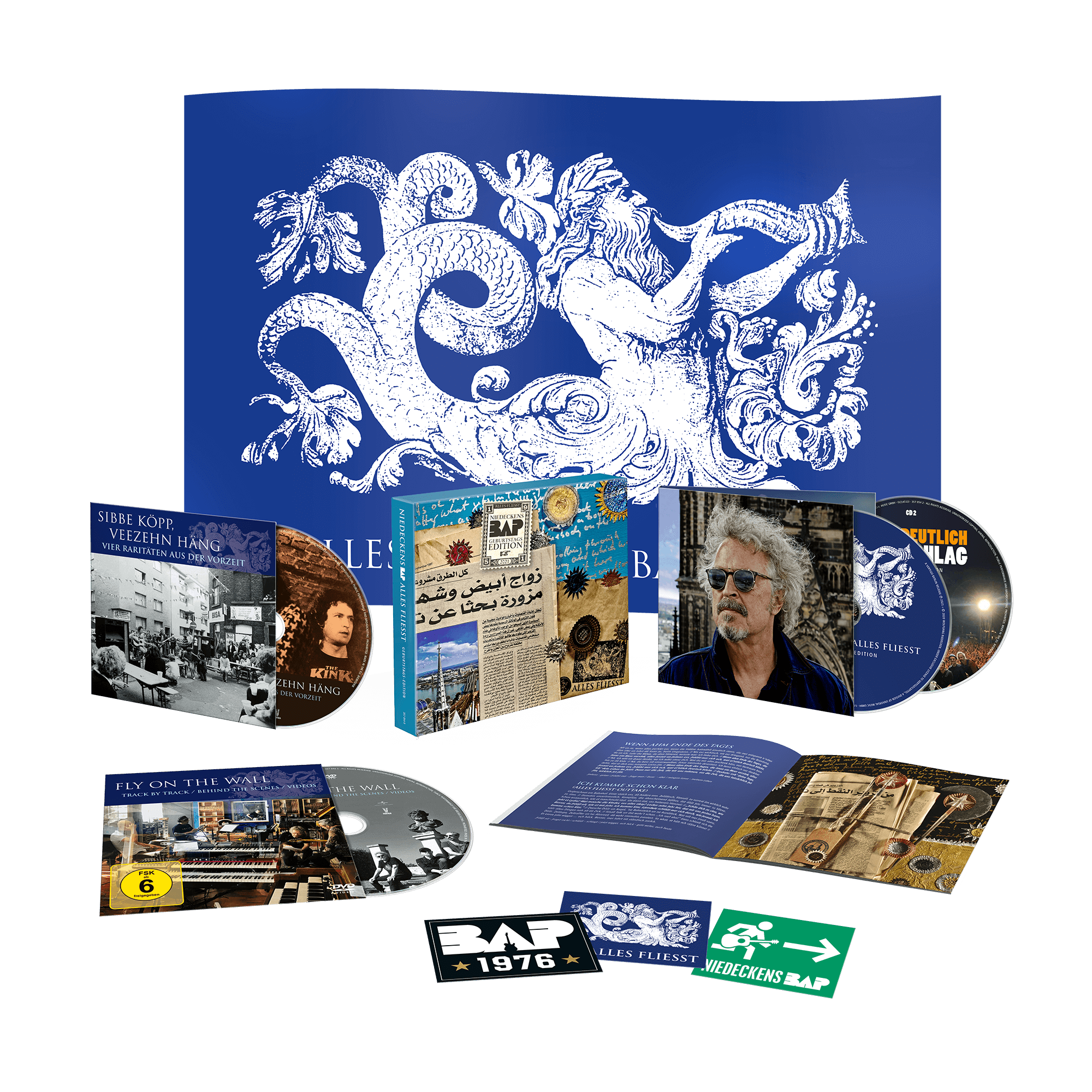 Niedeckens BAP Alles Fliesst - Geburtstagsedition (Ltd. Deluxe + Flagge) Deluxe Edition + Flagge 145602
