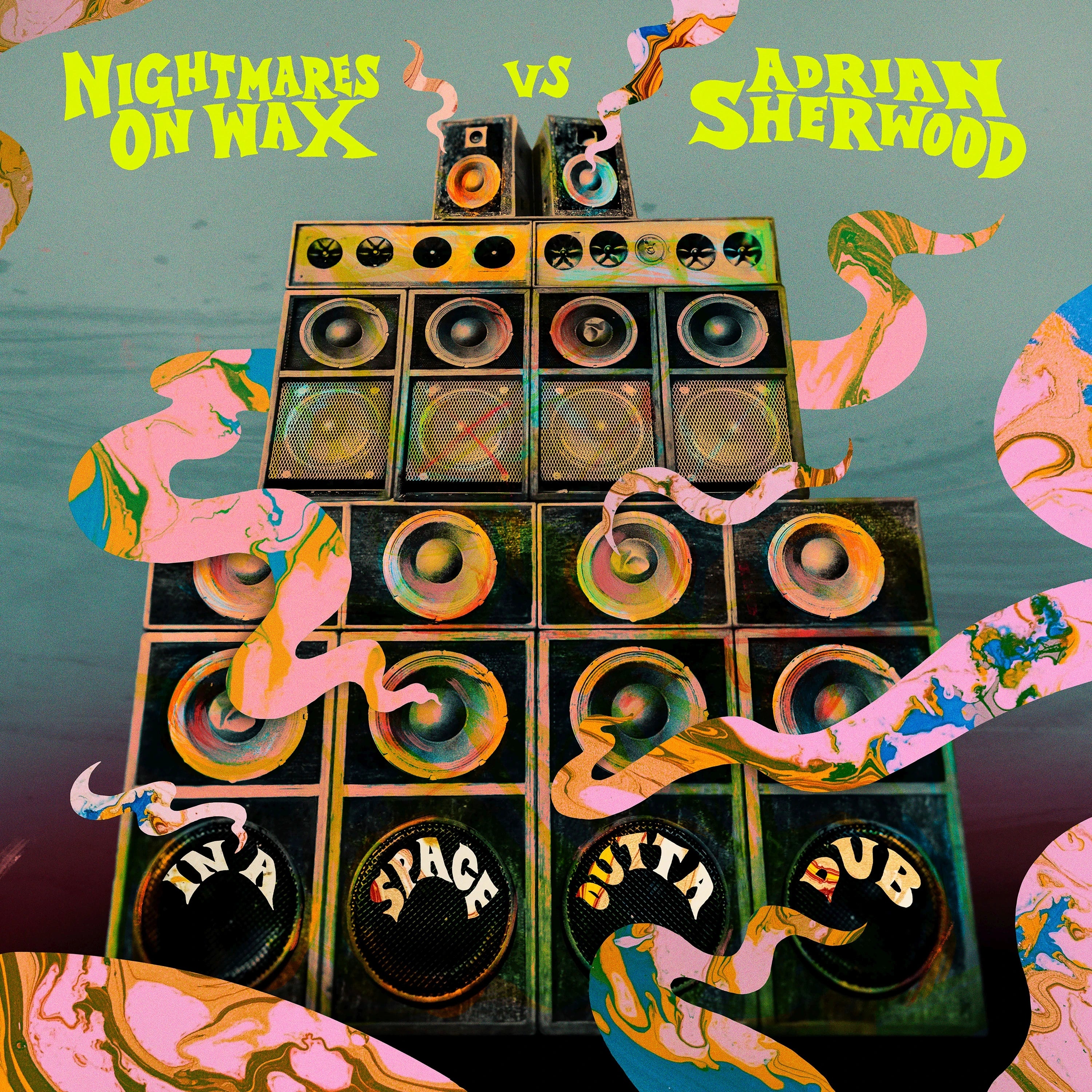 Nightmares On Wax & Adrian Sherwood In A Space Outta Dub Light Rose Pink Vinyl LP 438683