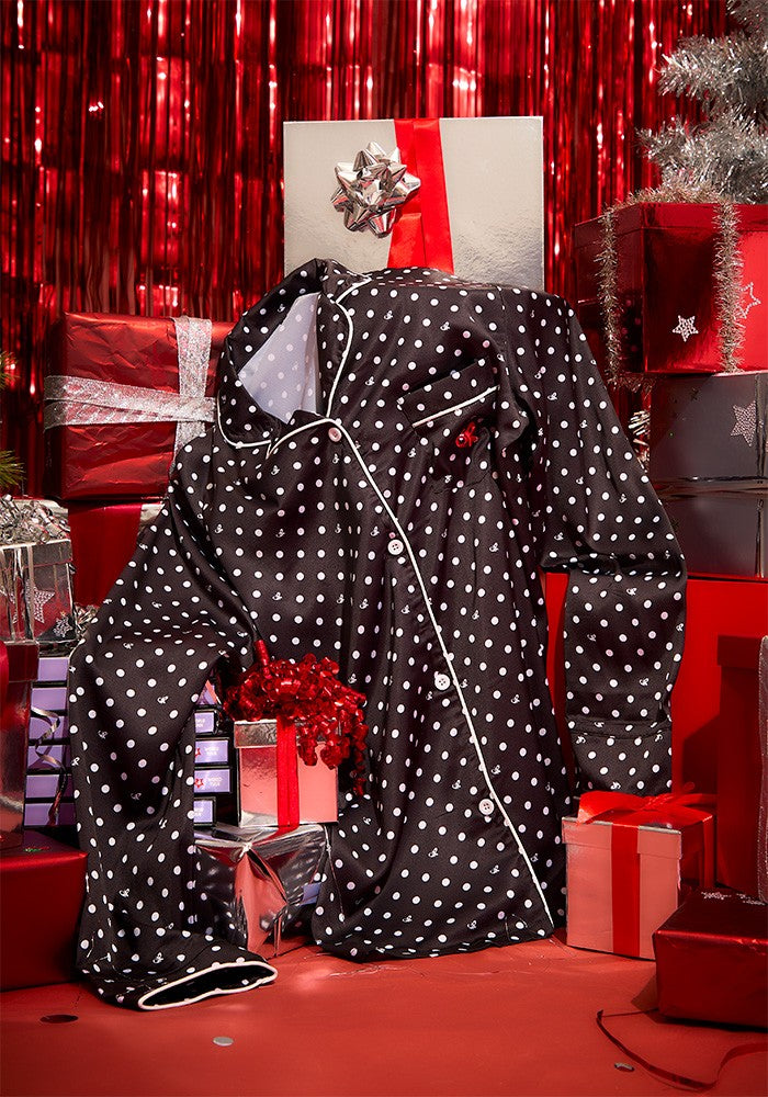 Olivia Rodrigo Black Polka Dot OR Pajama + Sleepmask Set Pyjama 429422