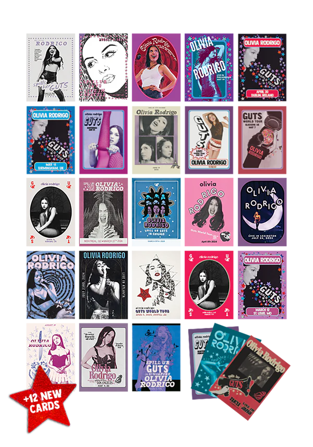 Olivia Rodrigo Olivia Rodrigo GUTS Trading Card Pack Accessoires 420732