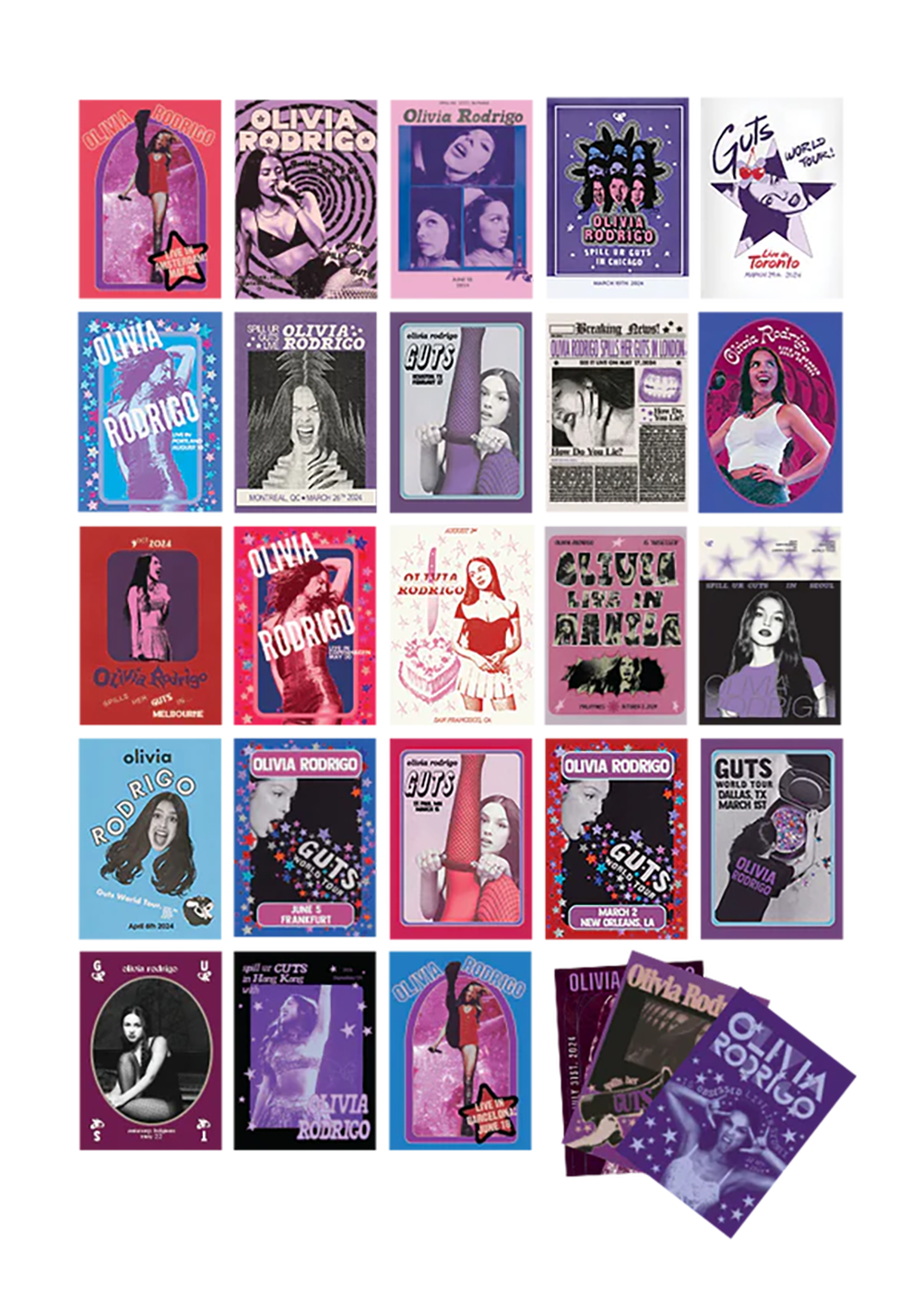 Olivia Rodrigo Olivia Rodrigo GUTS Trading Card Pack Accessoires 420734