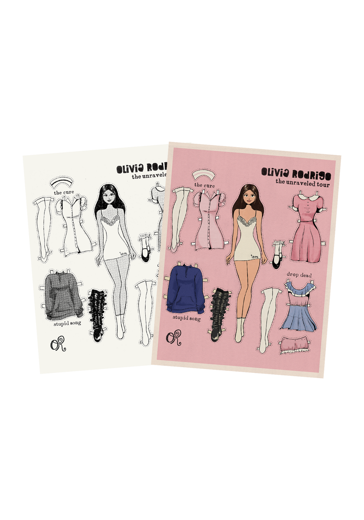 Olivia Rodrigo the unraveled tour paper dolls Papierprodukte 459929