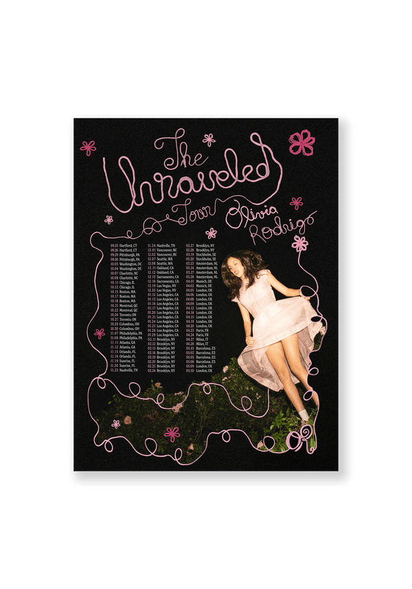 Olivia Rodrigo - the unraveled tour poster (Poster)