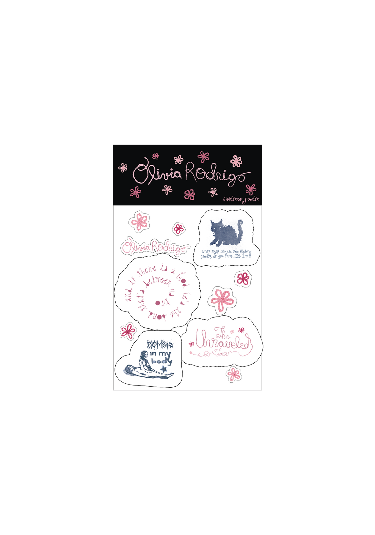 Olivia Rodrigo the unraveled tour sticker pack Aufkleber 459955