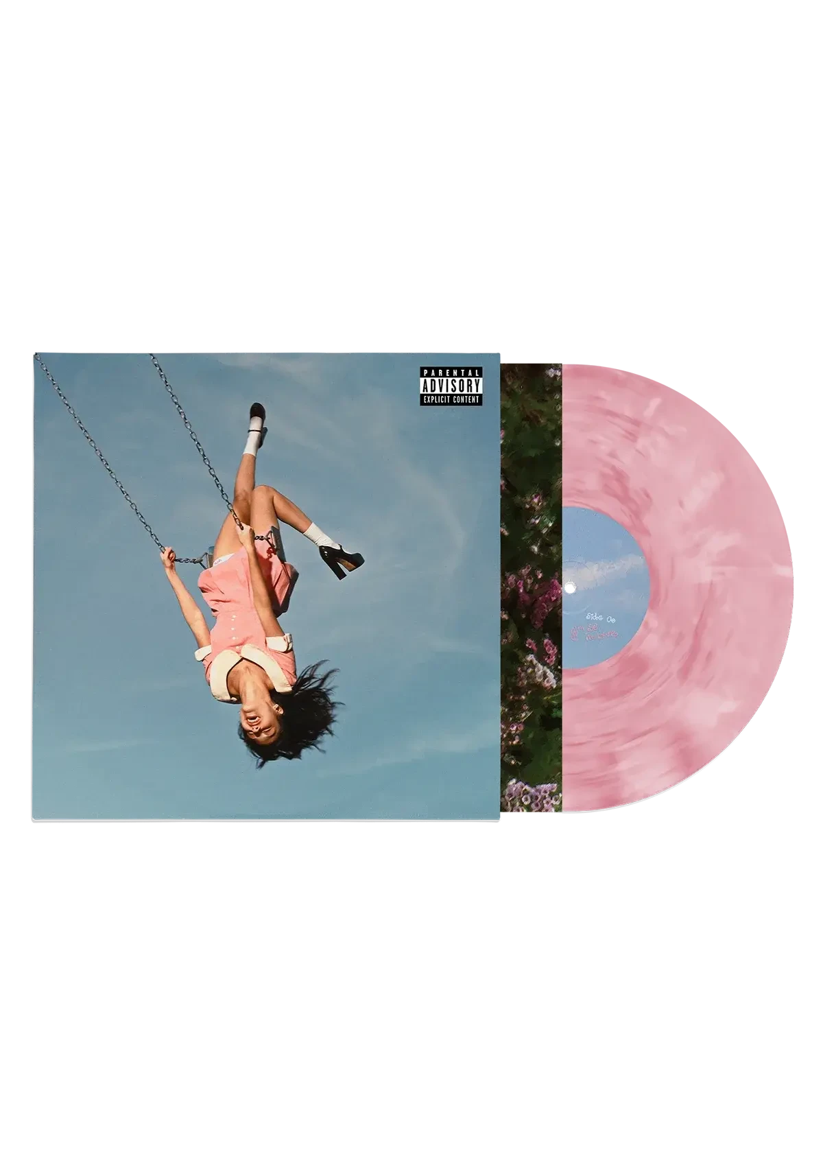 Olivia Rodrigo you seem pretty sad for a girl so in love - 'feminine intuition' lenticular cover pink vinyl lenticular lp 448498