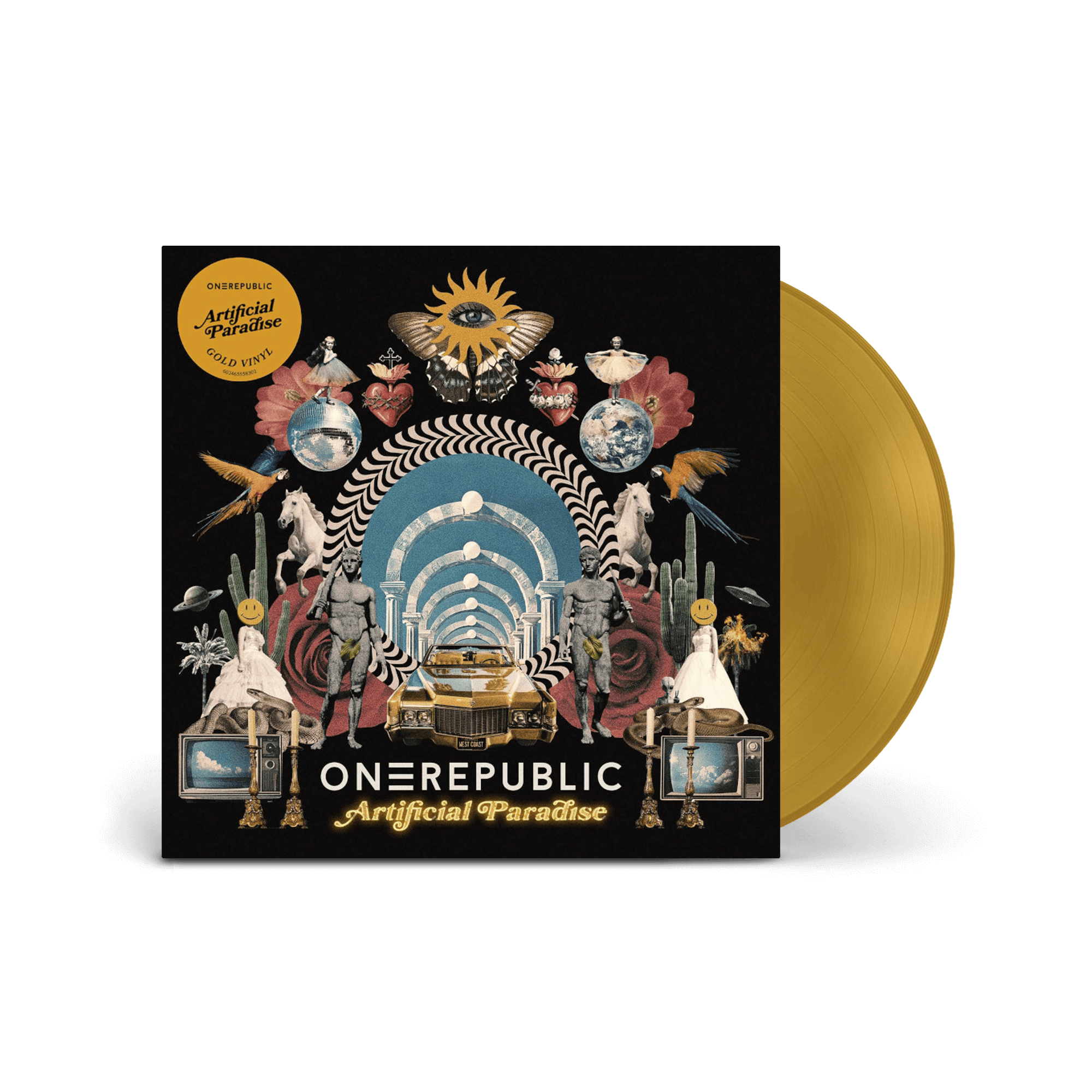 OneRepublic Artificial Paradise LP - Gold Coloured Vinyl 371570