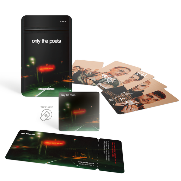 Only The Poets - and i'd do it again (Smart Music Album + Signed Artcards + Ticket Köln)