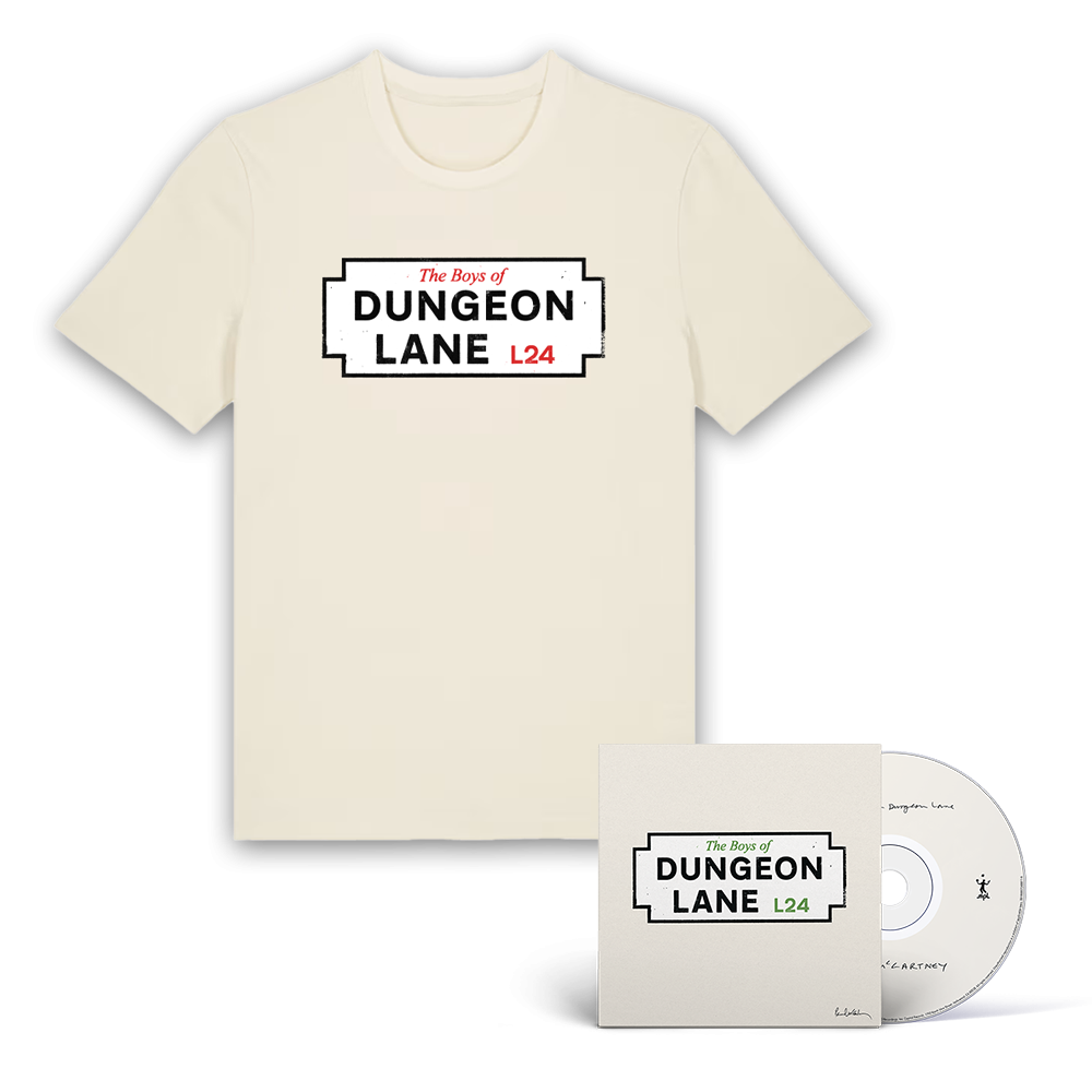 Paul McCartney The Boys of Dungeon Lane Green Cover CD + T-Shirt Bundle 440117