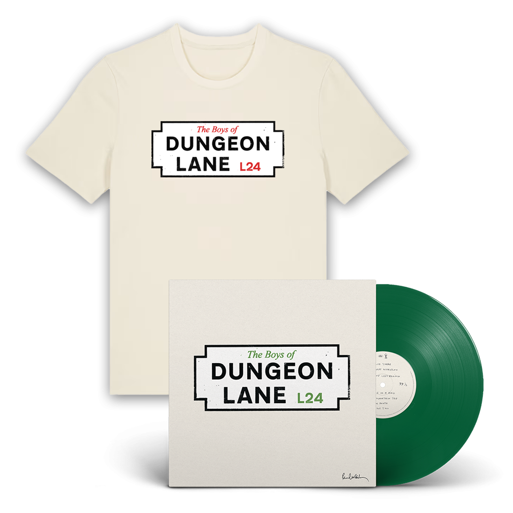 Paul McCartney The Boys of Dungeon Lane Green LP + Lyric Card + T-Shirt Bundle 440115