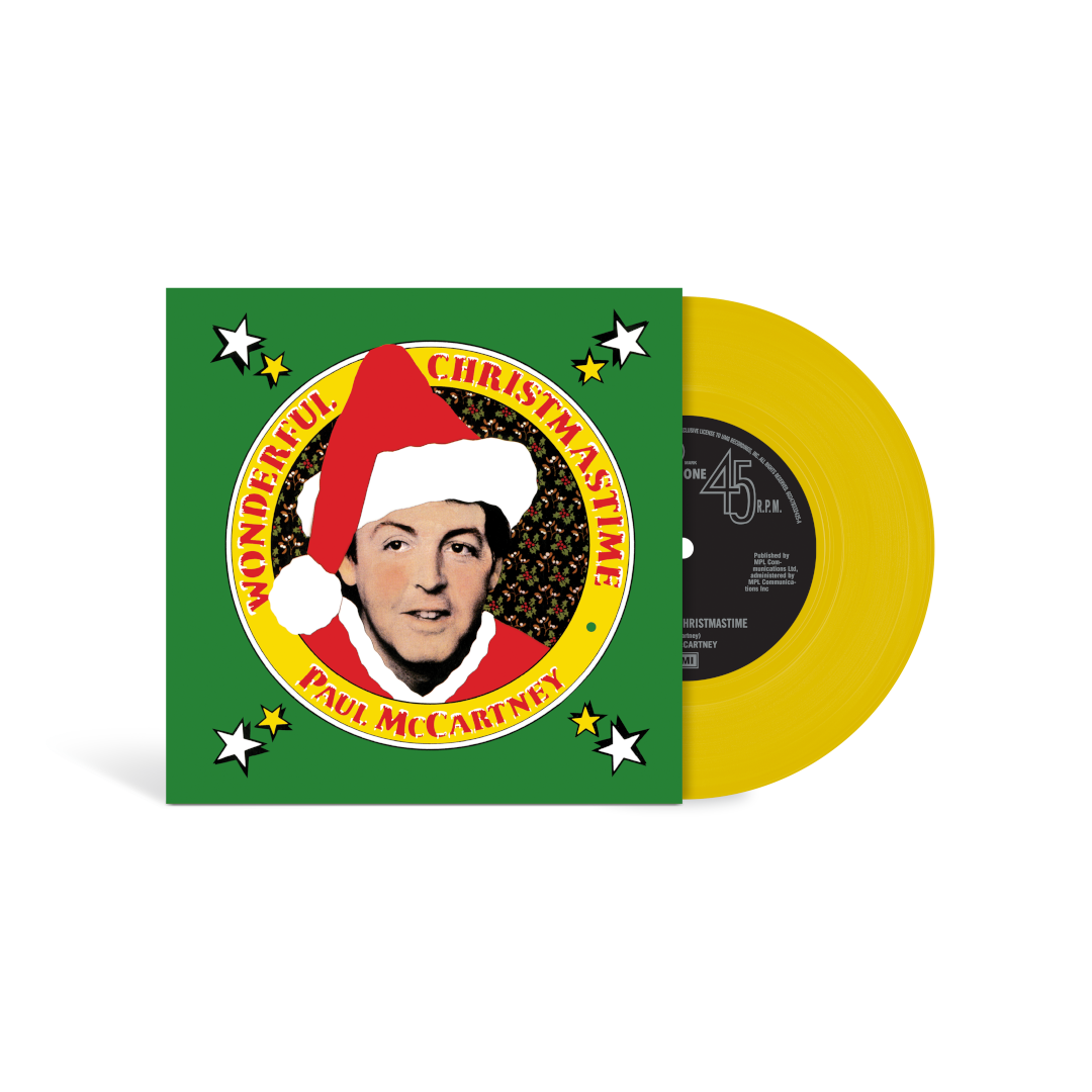 Paul McCartney Wonderful Christmastime Canary Yellow 7” Vinyl 420780