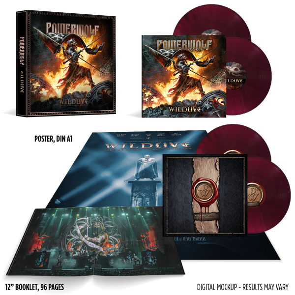 Powerwolf - Wildlive (Live at Olympiahalle & Live in Oberhausen) (4LP coloured Vinyl Box)