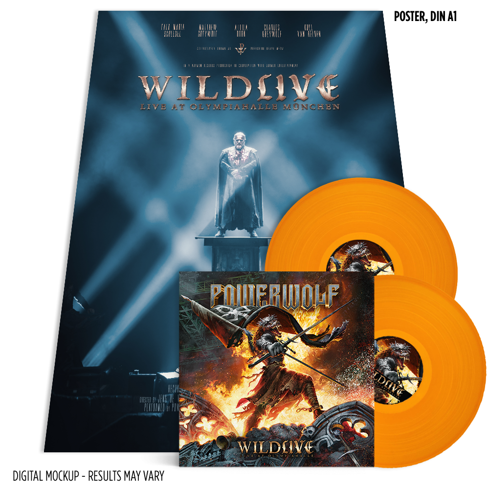 Powerwolf Wildlive (Live at Olympiahalle) 2LP exclusive coloured Vinyl  434919