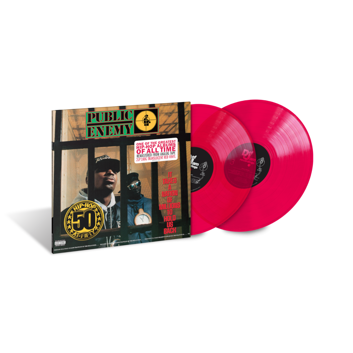 Public Enemy It Takes A Nation of Millions To Hold Us Back Exclusive Translucent Red Vinyl 2LP 330157