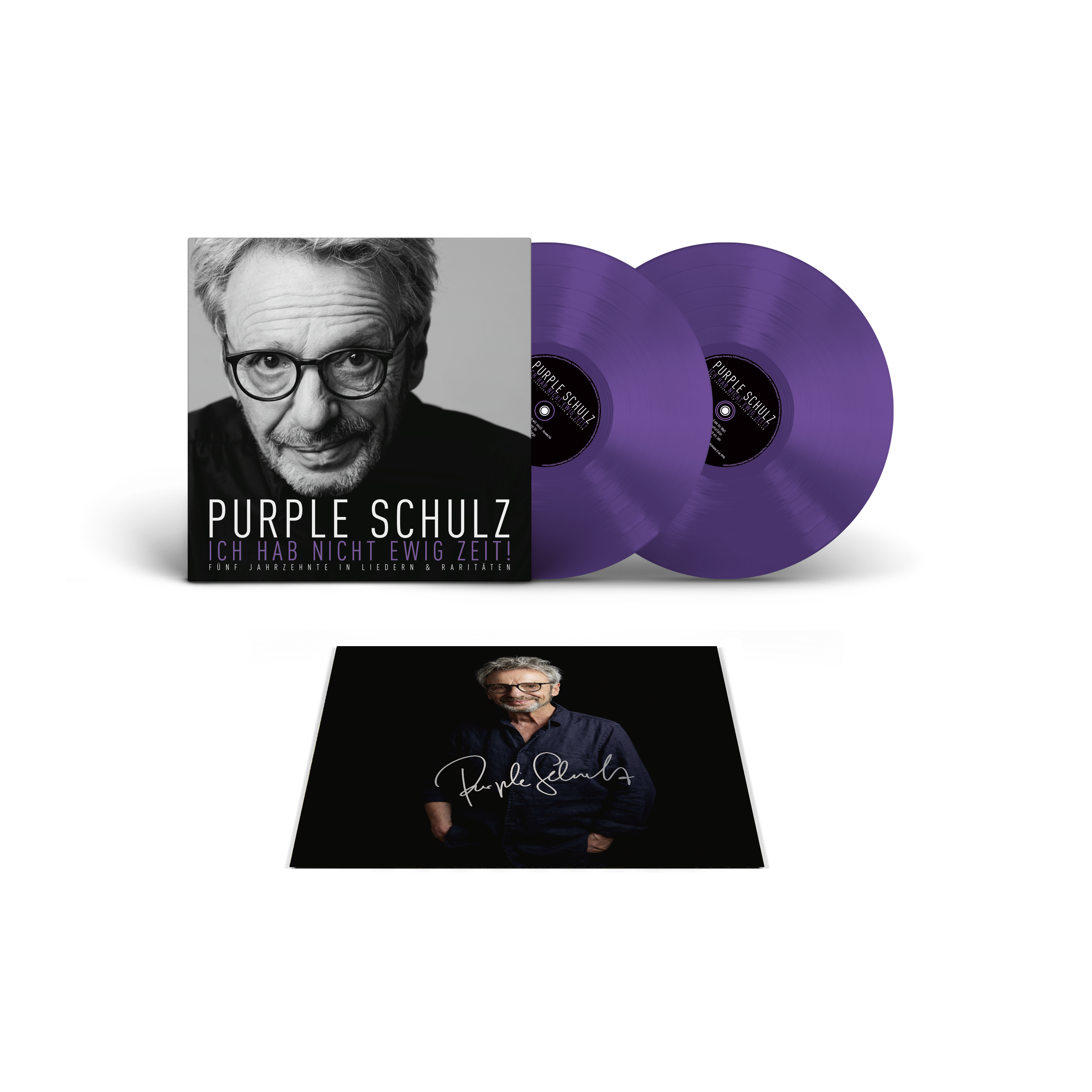 Purple Schulz Ich hab' nicht ewig Zeit! Aus fünf Jahrzehnten - Hits & Raritäten Limited Coloured Purple Bio-Vinyl 180gr + Signed Artcard 455567