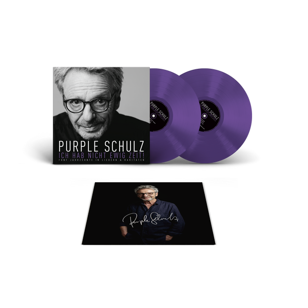 Purple Schulz - Ich hab nicht ewig Zeit! Fünf Jahrzehnte in Liedern & Raritäten (Limited Coloured Purple Bio-Vinyl 180gr + Signed Artcard)