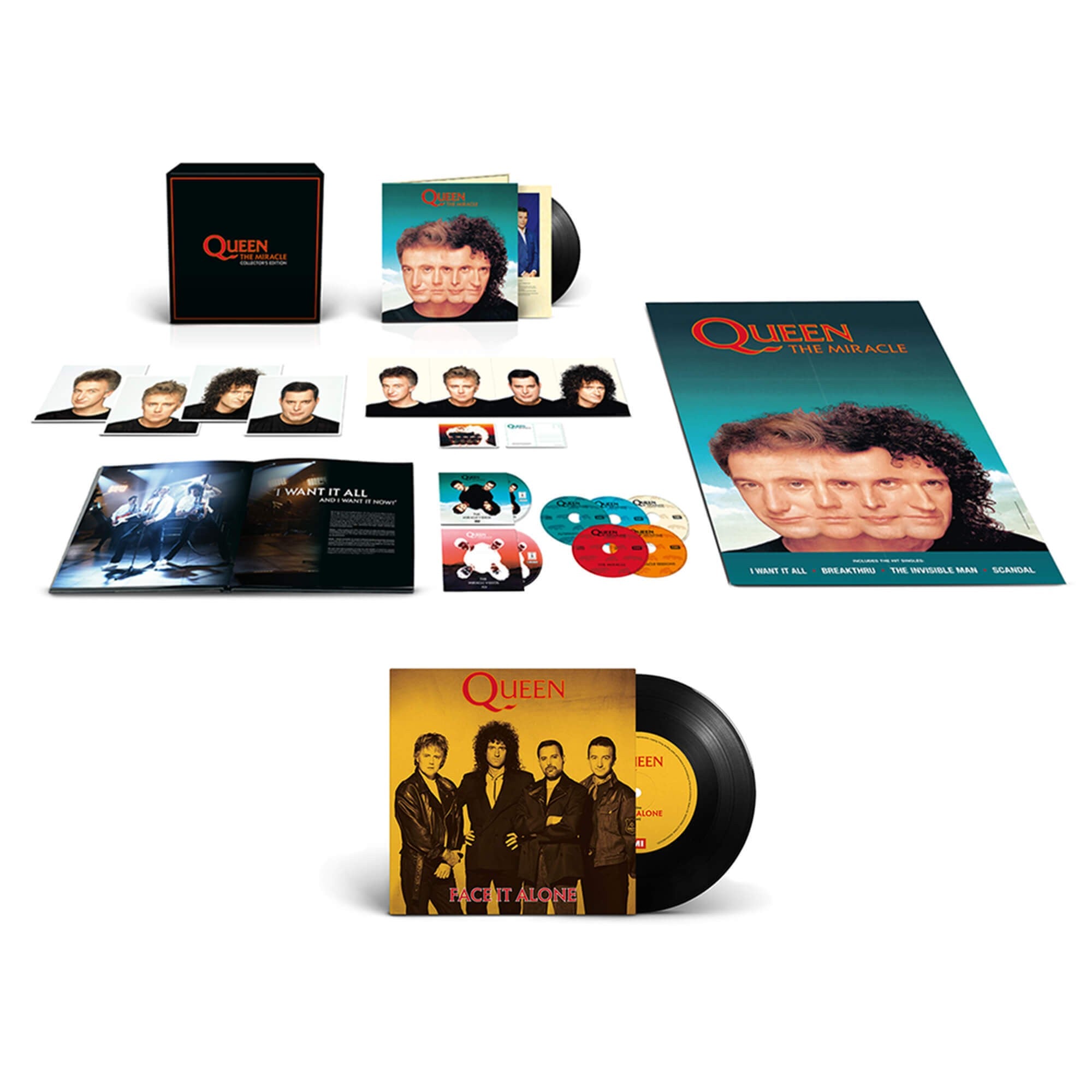 Queen D2C Bundle Collector's Edition Boxset + 7" Vinyl Single 250133