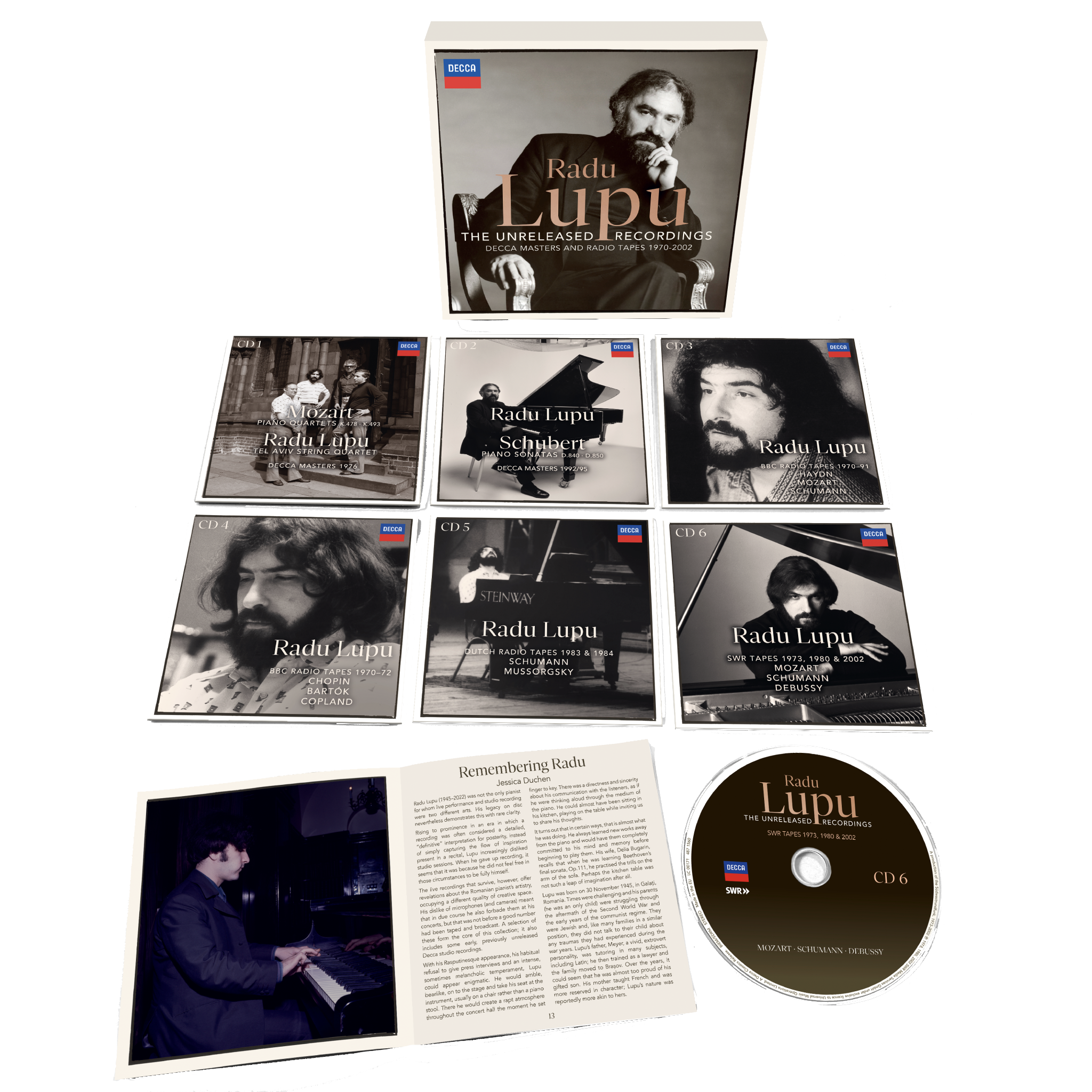 Radu Lupu Radu Lupu: The Unreleased Recordings CD Box 424110