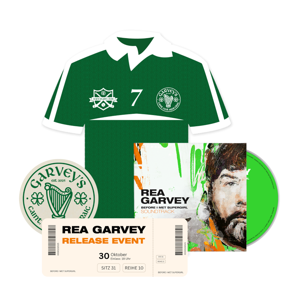 Rea Garvey Before I Met Supergirl Soundtrack CD Digipack + Event Ticket + Limitiertes Trikot + Bierdeckel mit QR-Code 417972