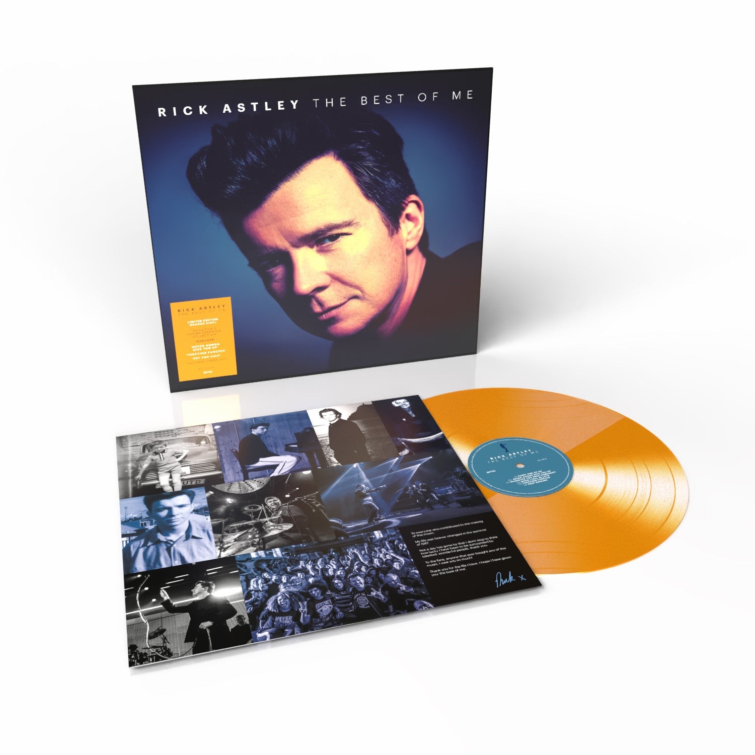 Rick Astley The Best Of Me Limited Orange Vinyl LP 424500