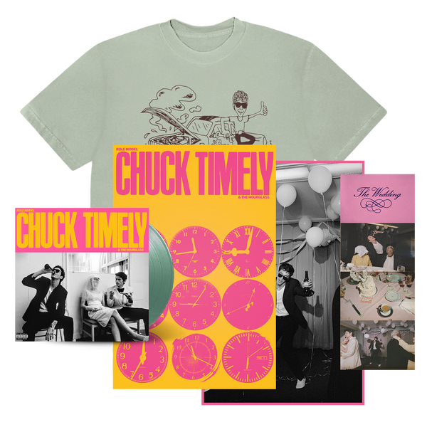 Role Model - Chuck Timely & the Hourglass (Pistachio Vinyl  + Joy's Automobiles Tee INTL Bundle)