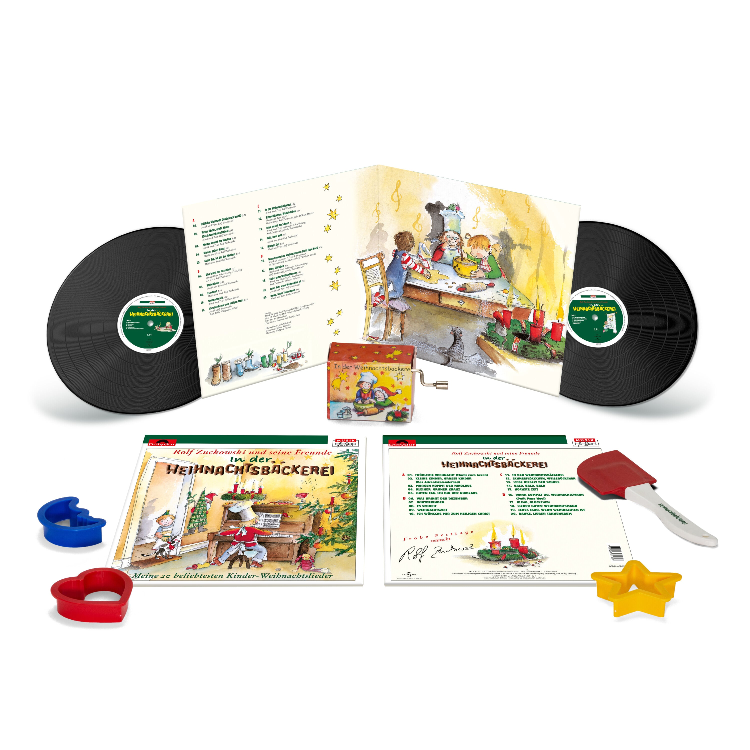 Rolf Zuckowski und Seine Freunde In der Weihnachtsbäckerei 2 LP Bundle 390715