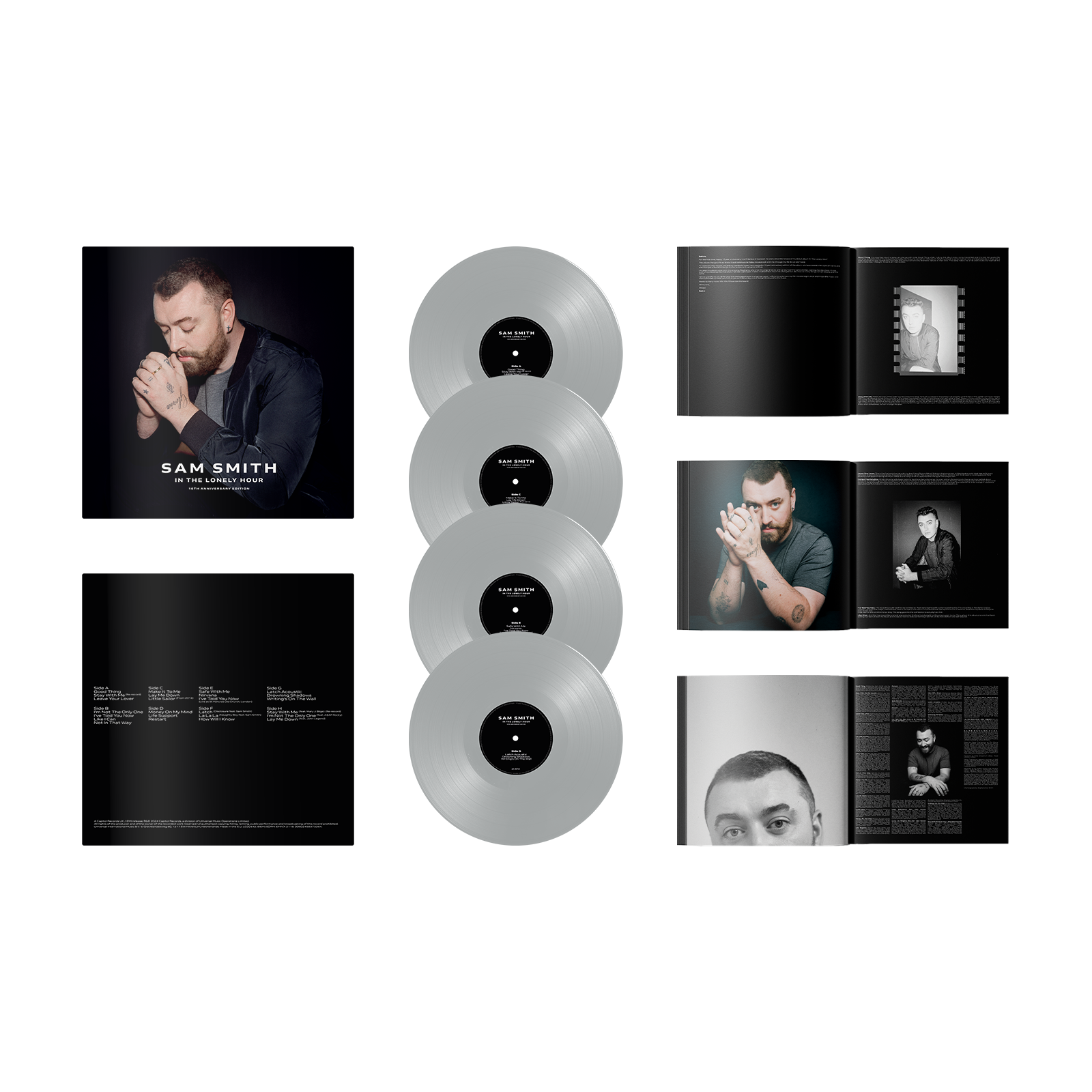 Sam Smith In The Lonely Hour Exclusive Collectors Edition Grey Vinyl 4LP +Signed Artcard 365020