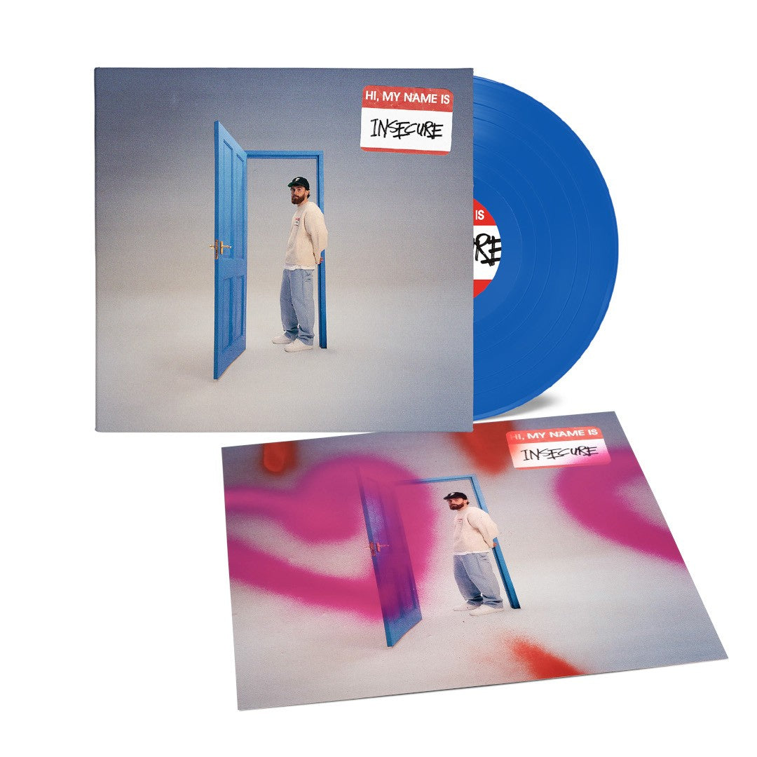 Sam Tompkins Hi, my name is insecure LP - Light Blue Coloured Vinyl + Sprayed Cover Print 361996